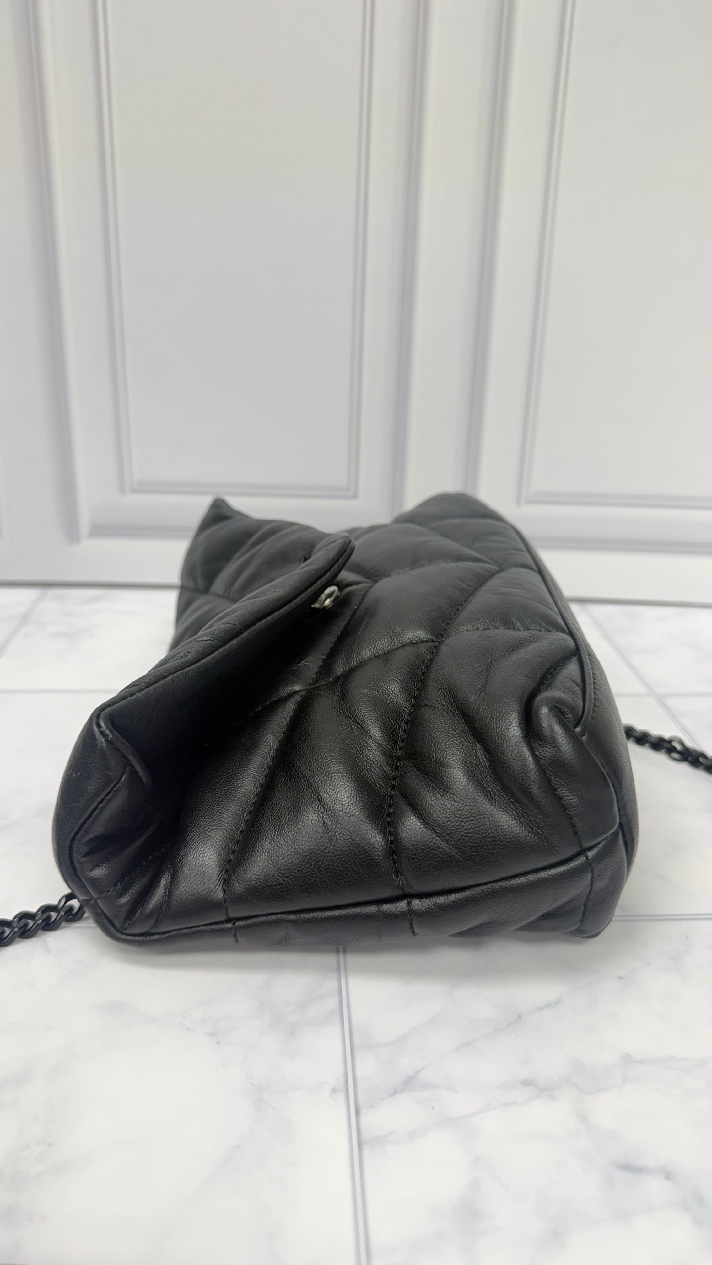 *DONS DROP* Saint Laurent YSL Black Quilted Lambskin Leather Toy Puffer Shoulder Bag