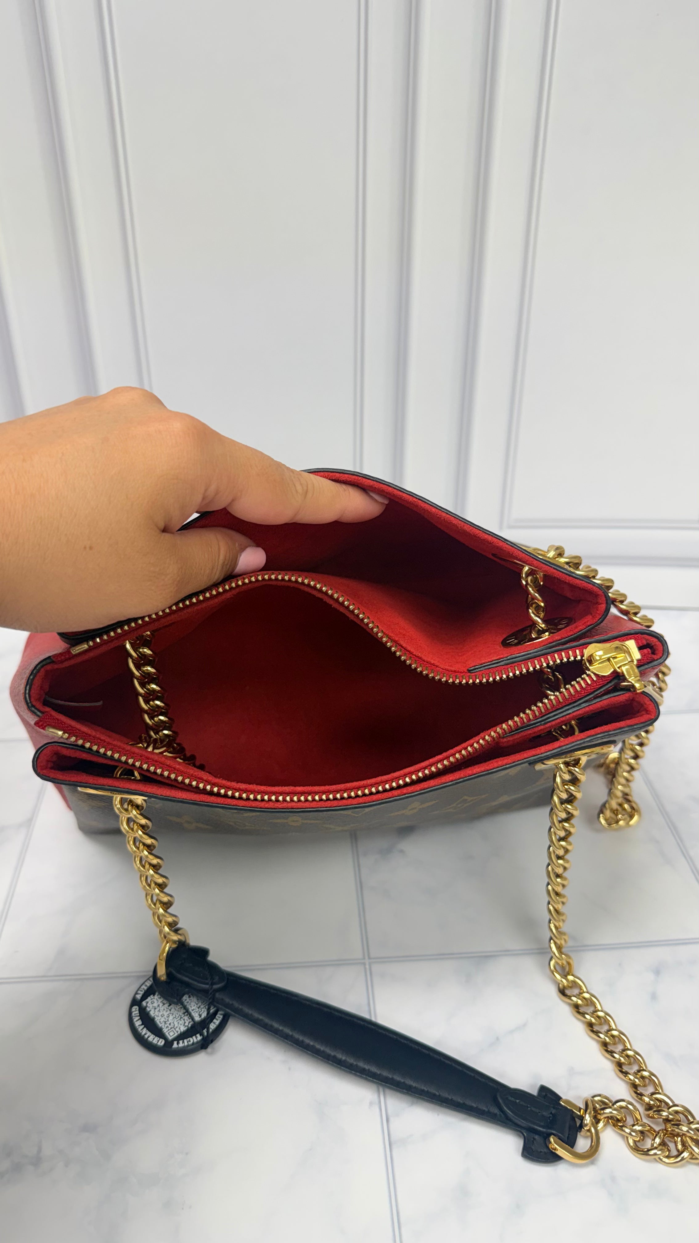 *DONS DROP* Louis Vuitton Monogram & Red Surene BB Shoulder Bag