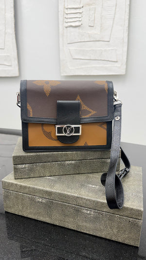 Louis Vuitton Reverse Monogram Giant Dauphine MM Shoulder Bag