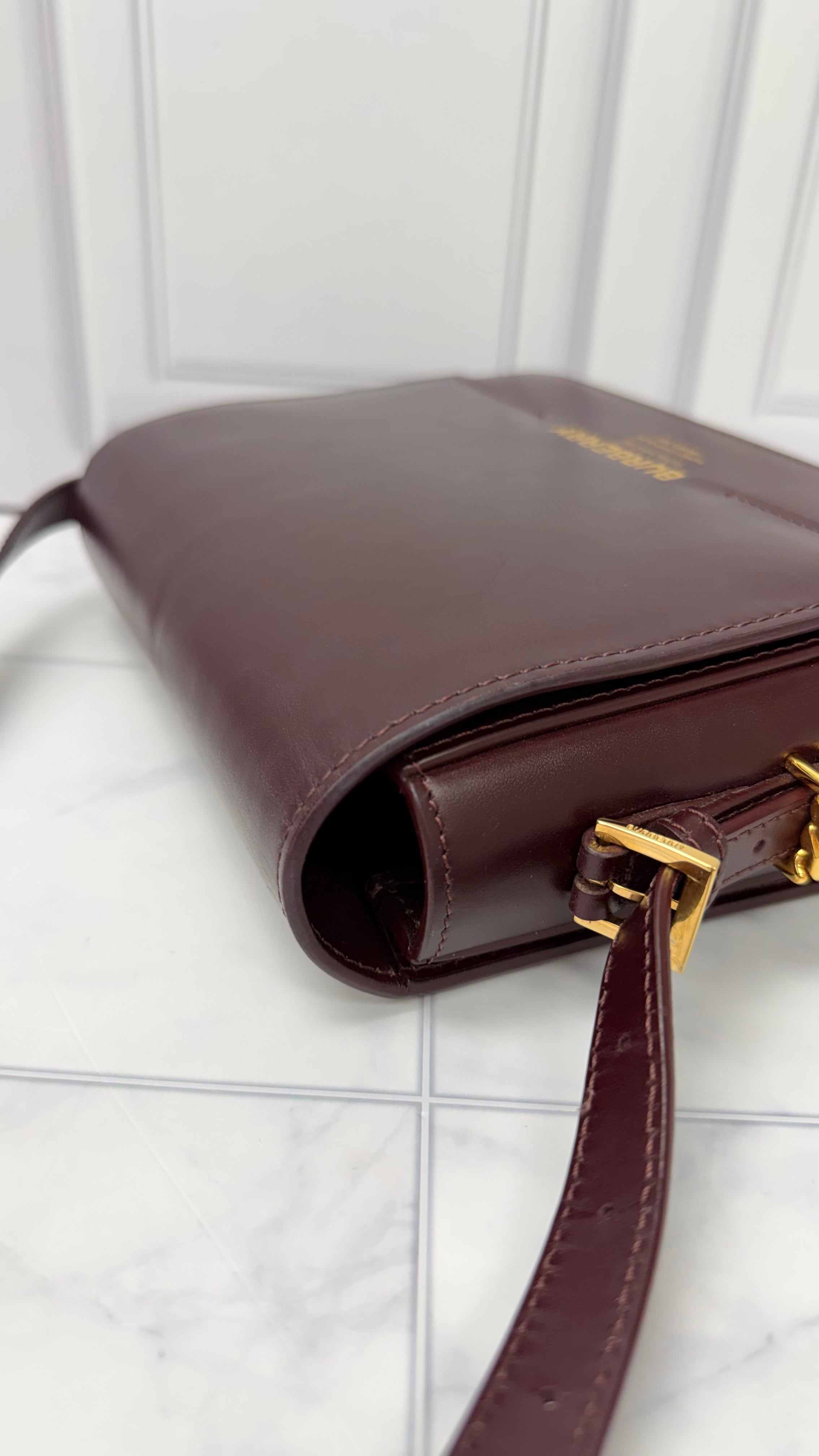 *DONS DROP* Burberry Dark Plum Leather Small Grace Crossbody Bag