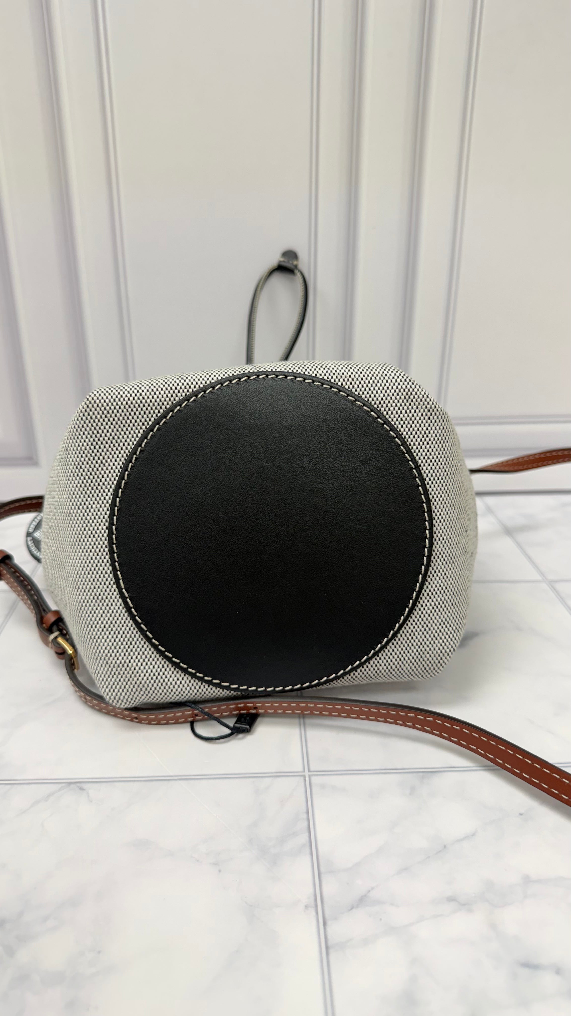 *DONS DROP* LIKE NEW - Burberry Black Canvas Monogram Motif Bucket Bag