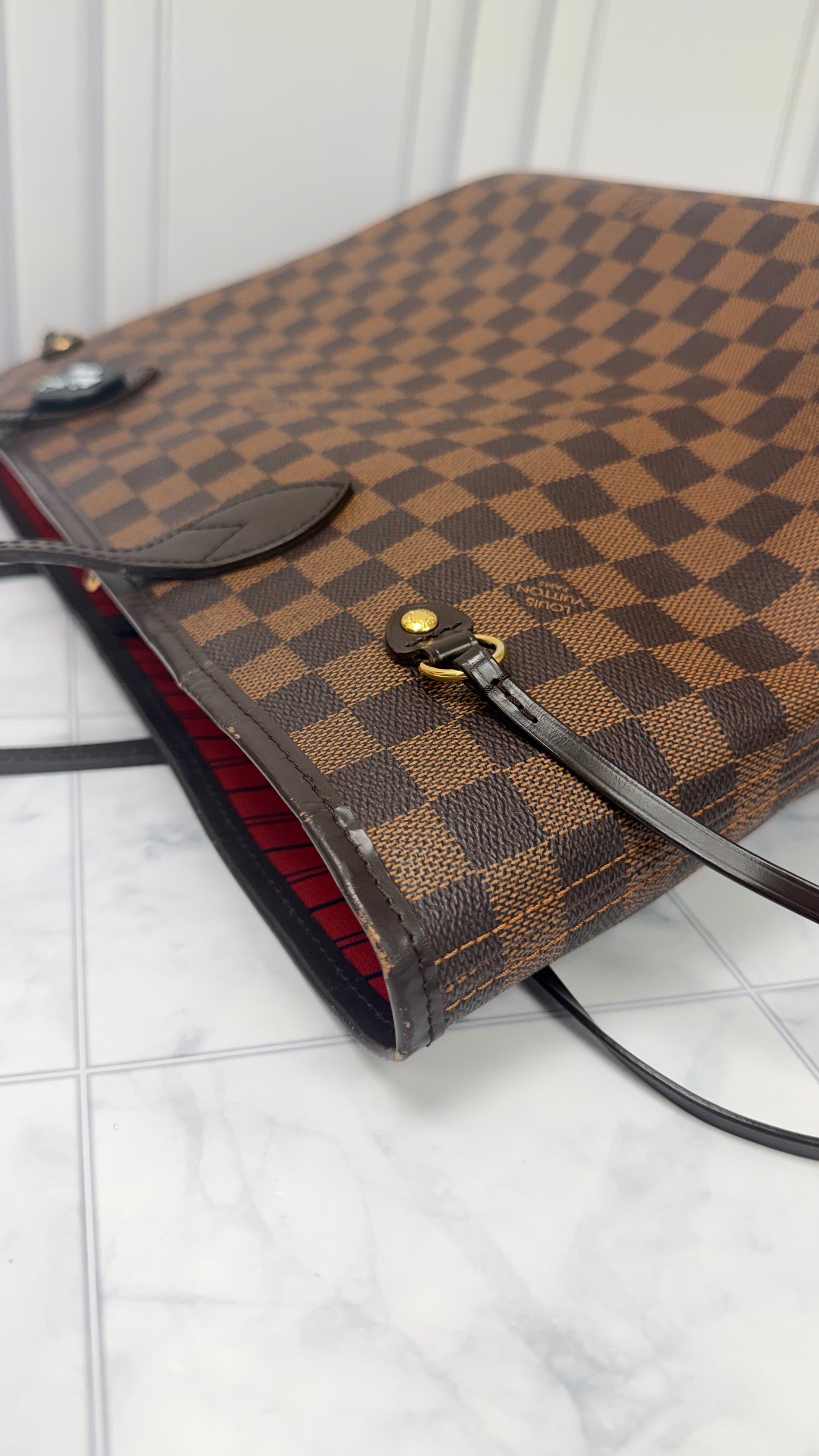 *DONS DROP* Louis Vuitton Damier Ebene Neverfull MM Tote Bag
