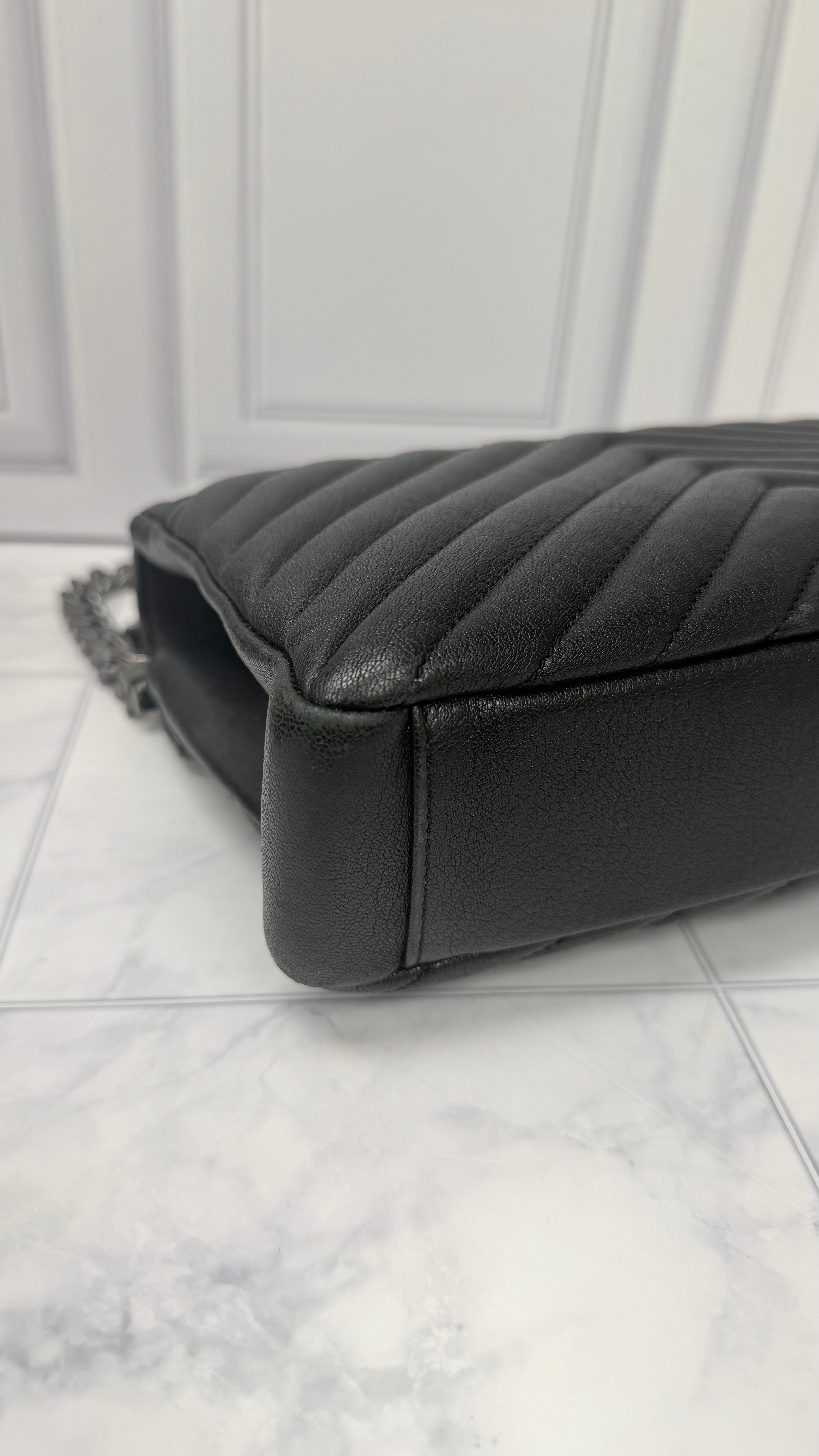 *DONS DROP* Saint Laurent YSL Black Quilted Leather Crossbody Bag