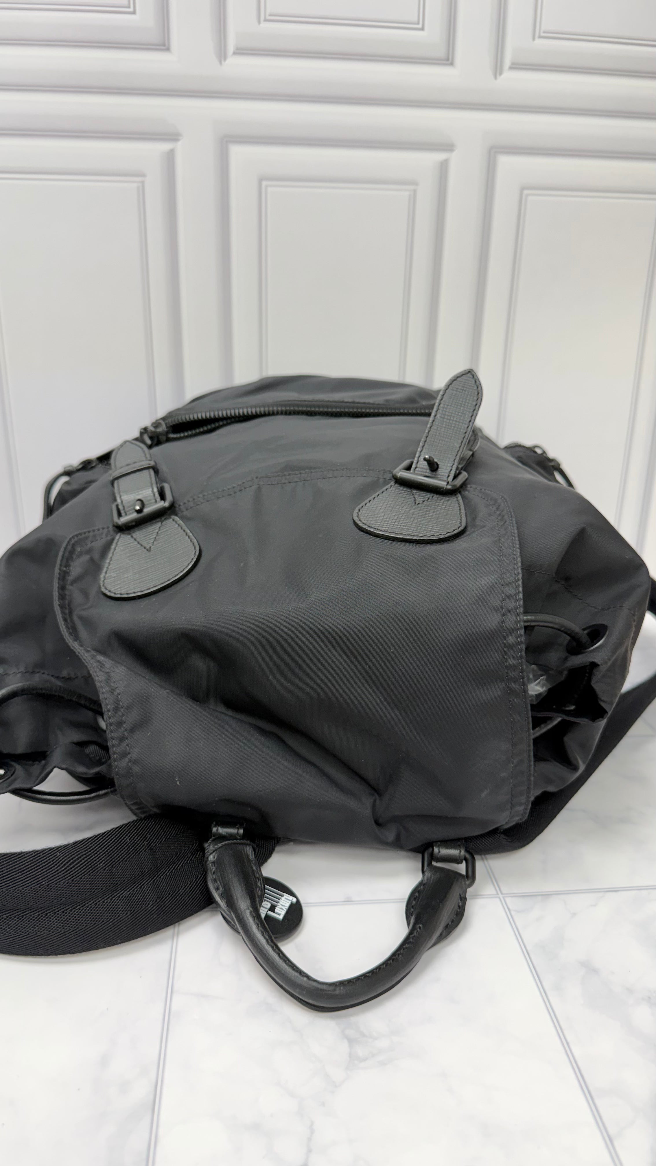 *DONS DROP* Burberry Black Nylon Rucksack Backpack