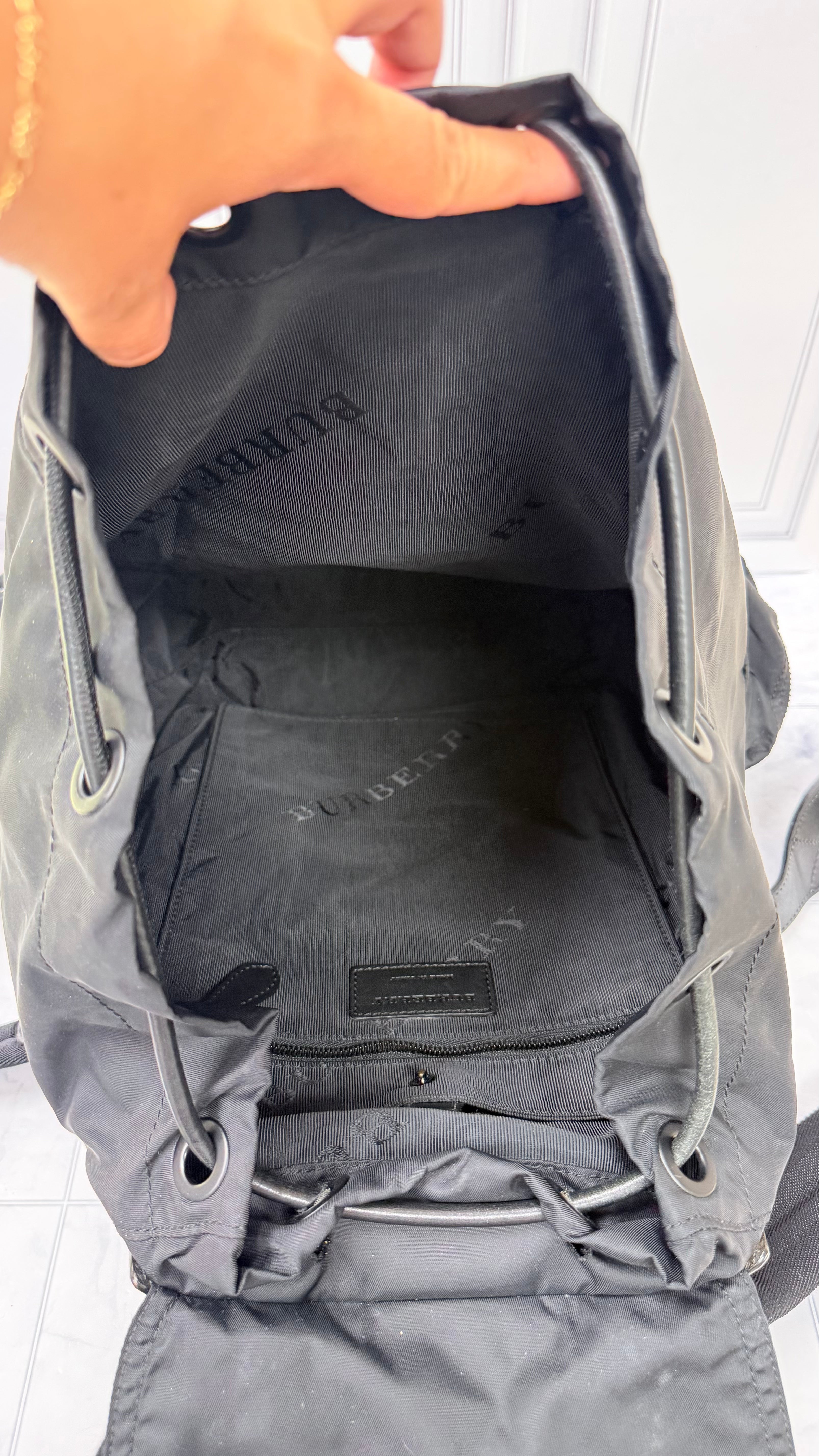 *DONS DROP* Burberry Black Nylon Rucksack Backpack