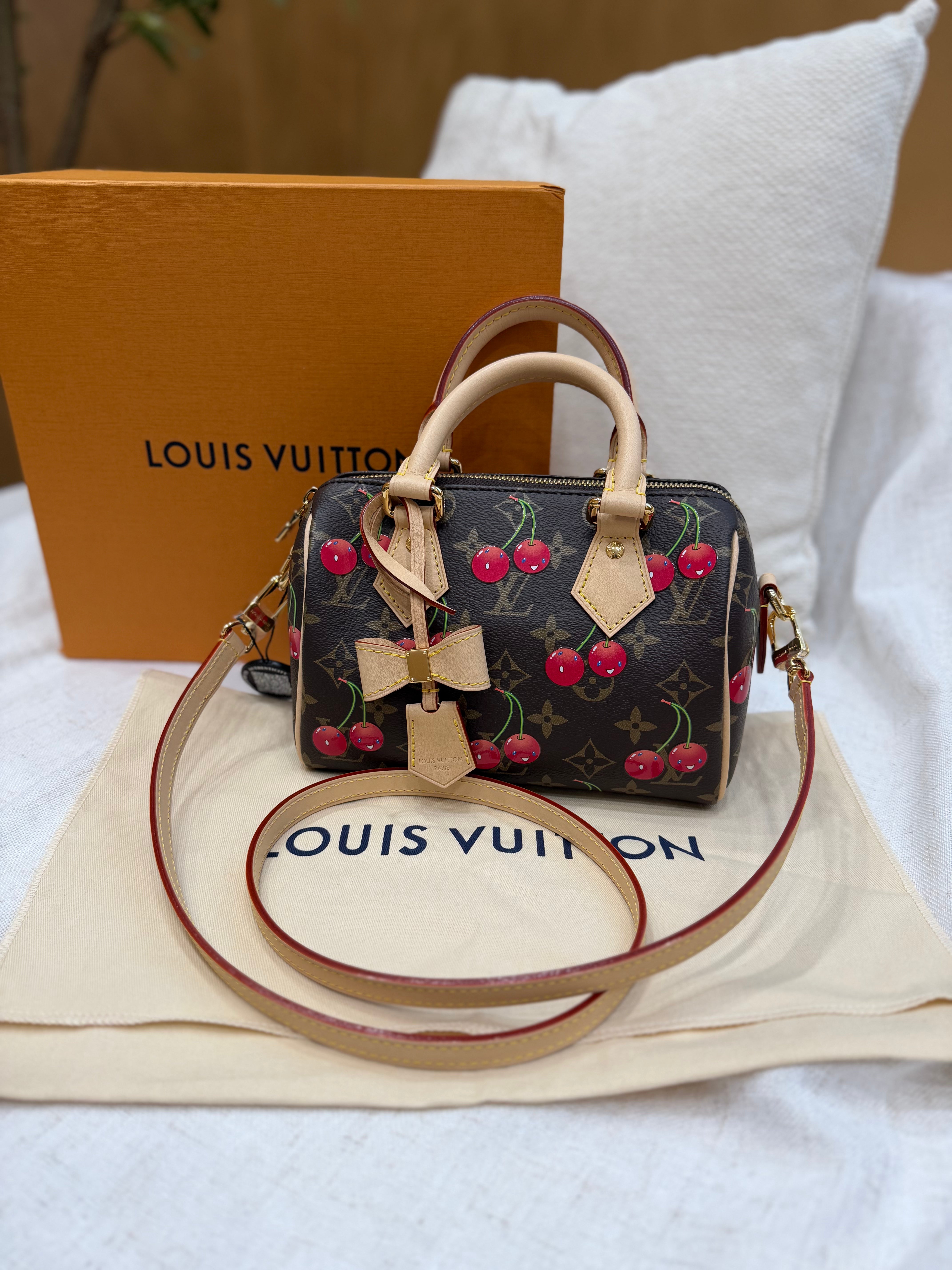 *DONS PRE-DROP* BRAND NEW- Louis Vuitton Murakami Monogram Cerises Speedy Bandouliere 20 Bag