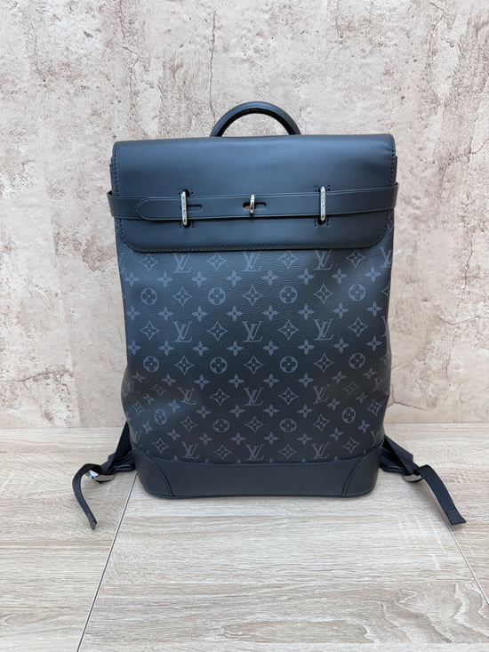 LIKE NEW- Louis Vuitton Monogram Eclipse  Steamer Backpack