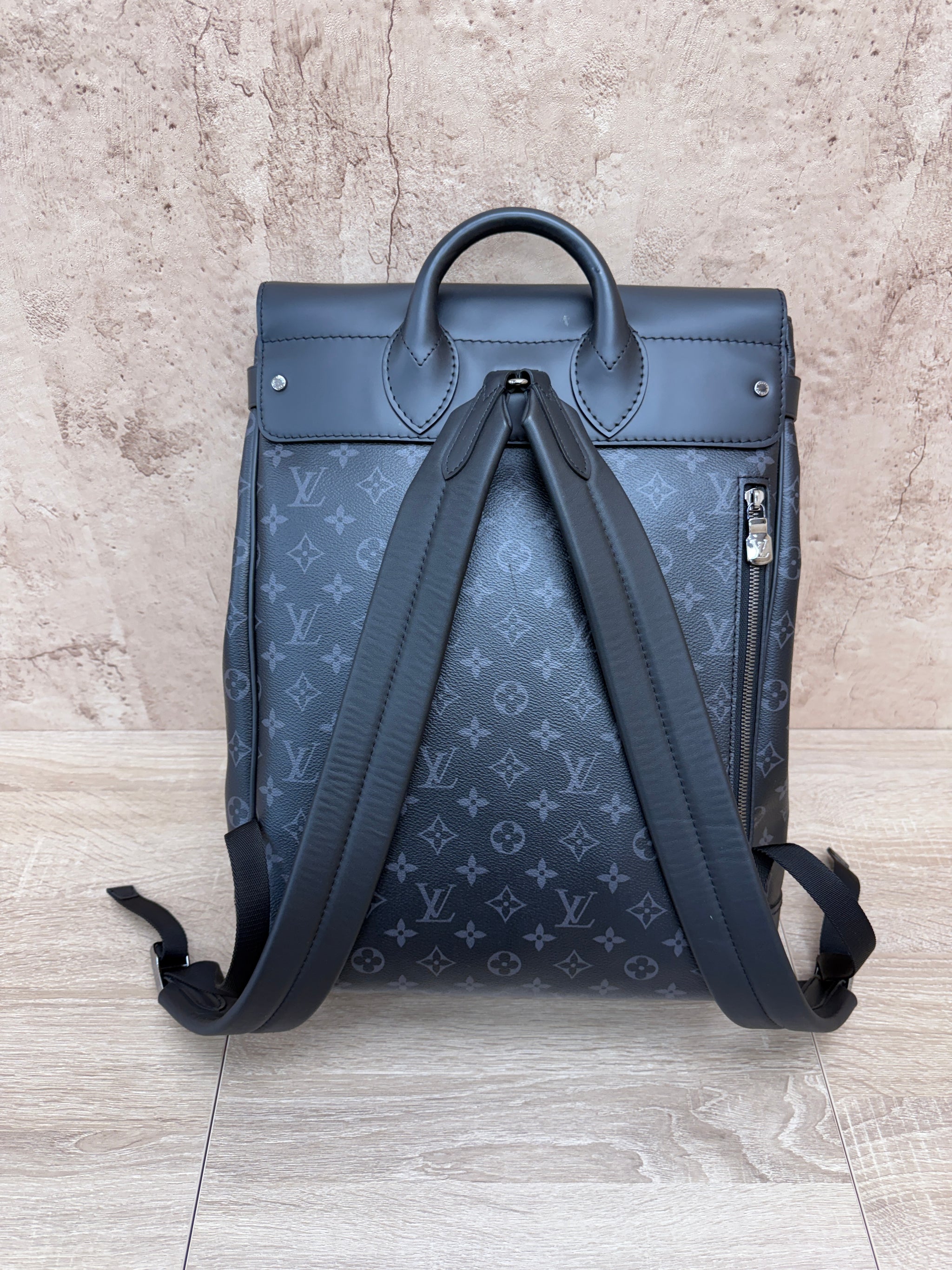 LIKE NEW- Louis Vuitton Monogram Eclipse  Steamer Backpack