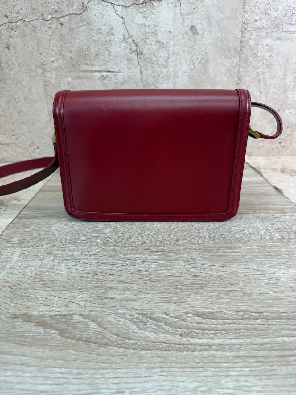 Saint Laurent YSL Red Leather Solferino Satchel 