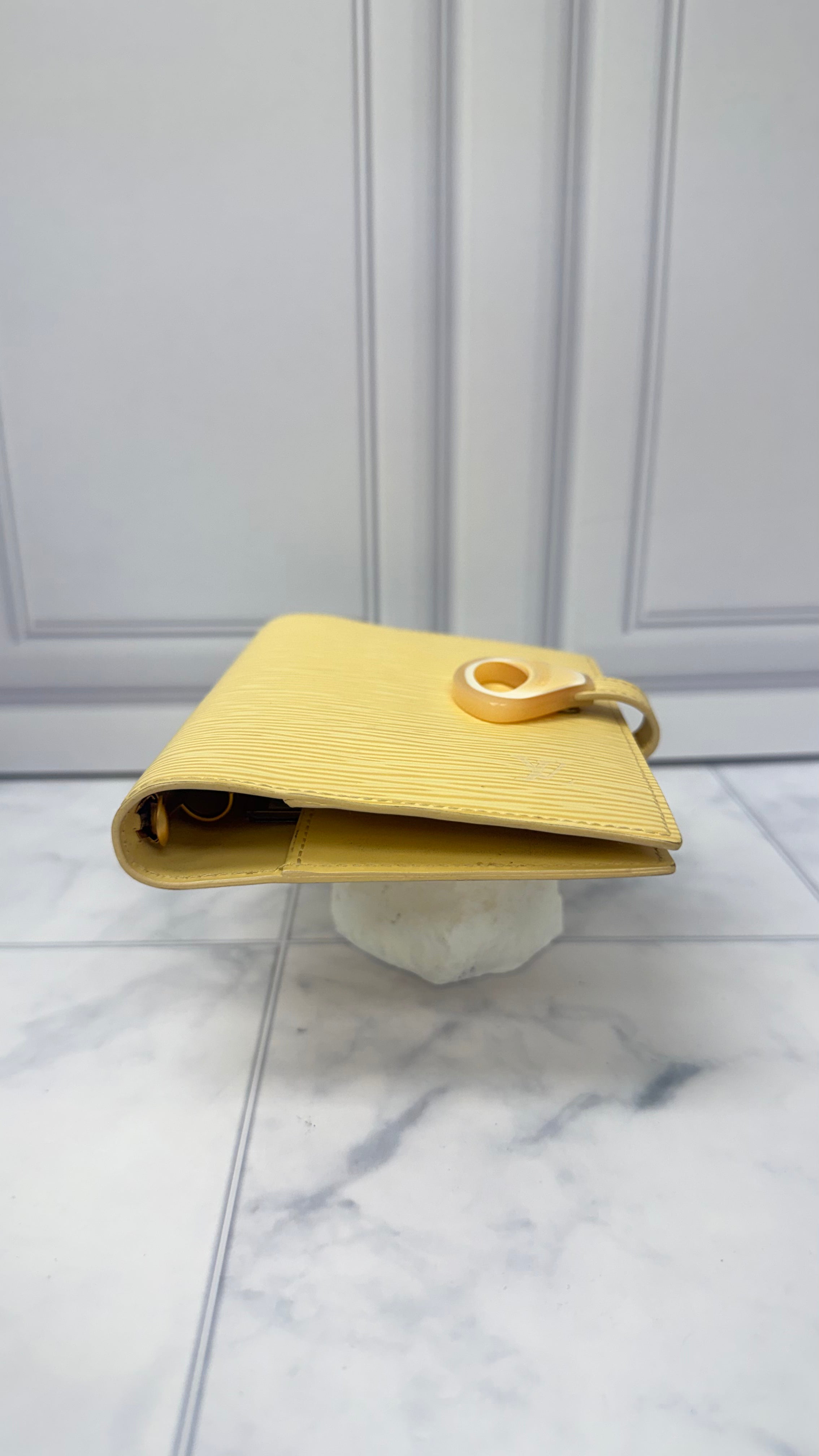Louis Vuitton Butter Yellow Epi Leather Passport Agenda Cover PM