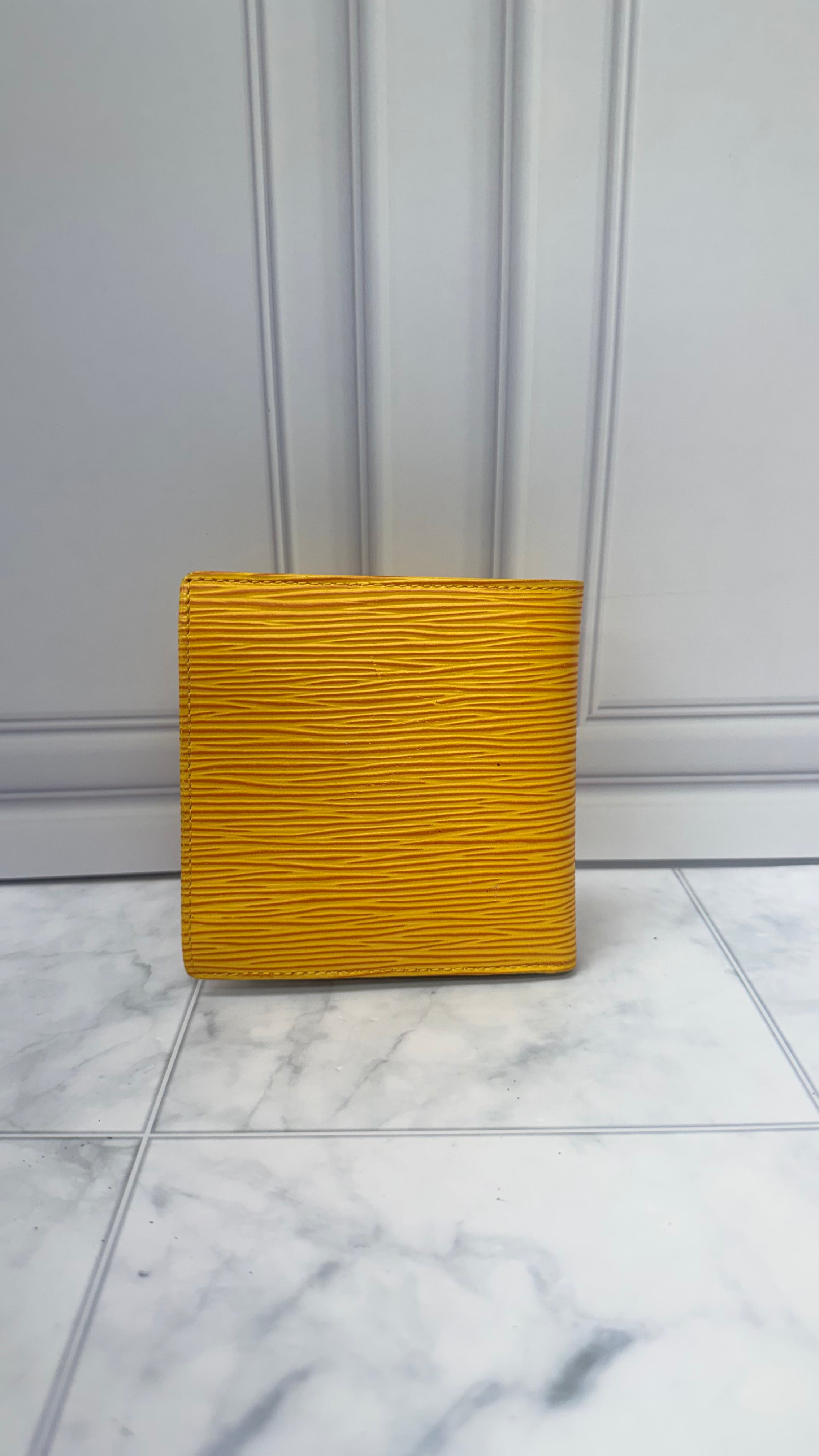 Louis Vuitton Yellow Epi Leather Bifold Wallet