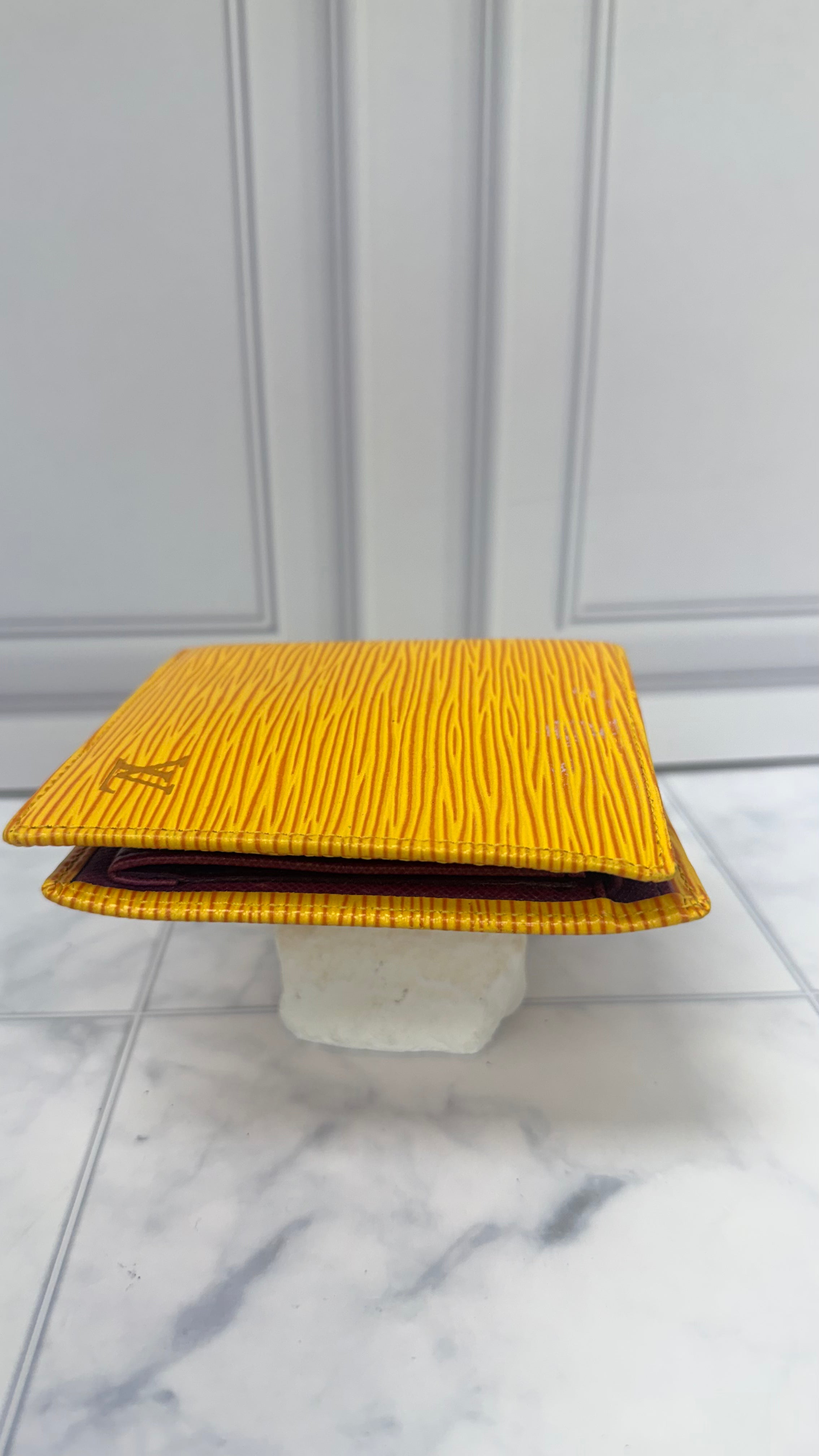 Louis Vuitton Yellow Epi Leather Bifold Wallet