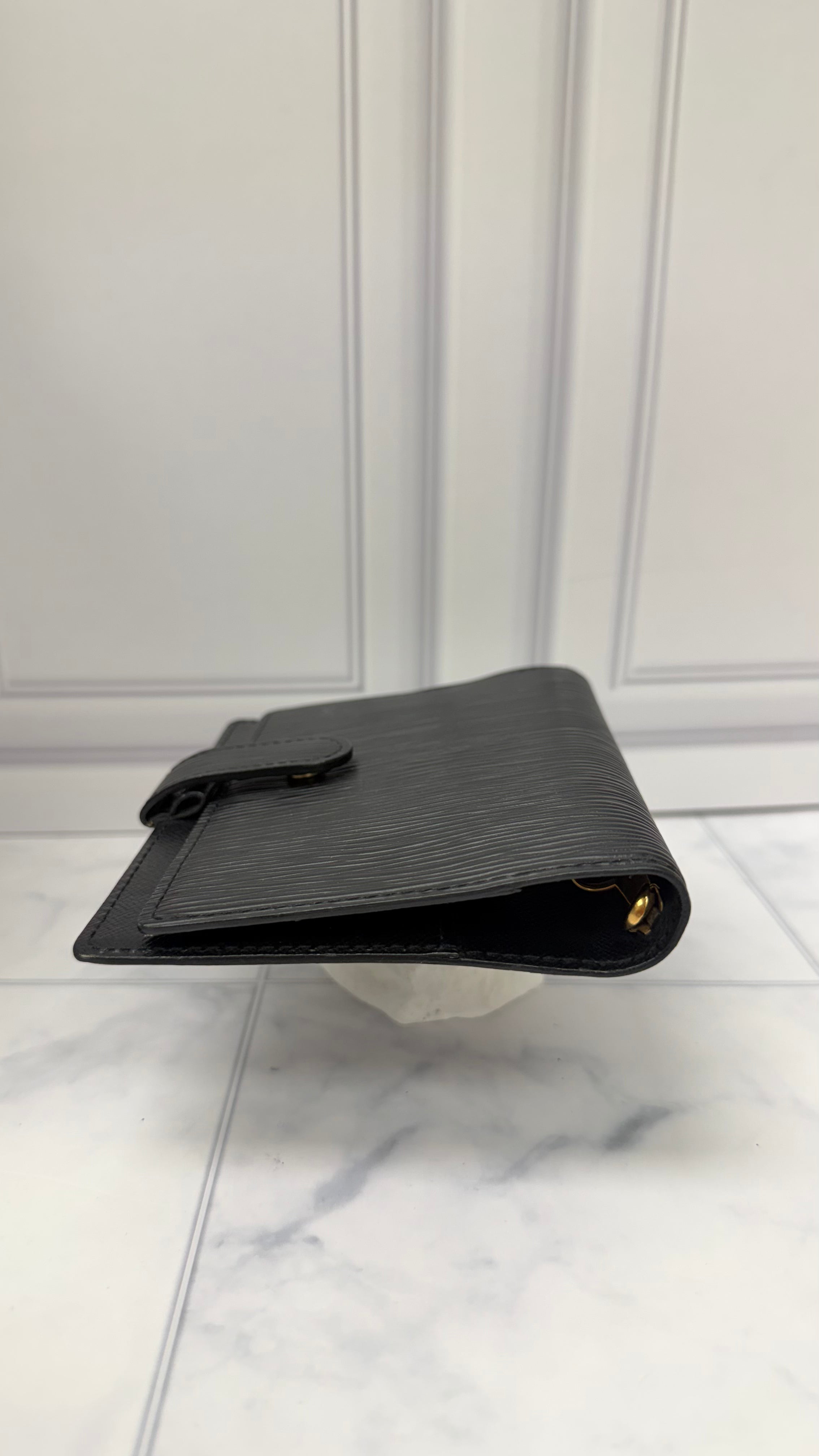 Louis Vuitton Black Epi Leather Passport Agenda Cover PM