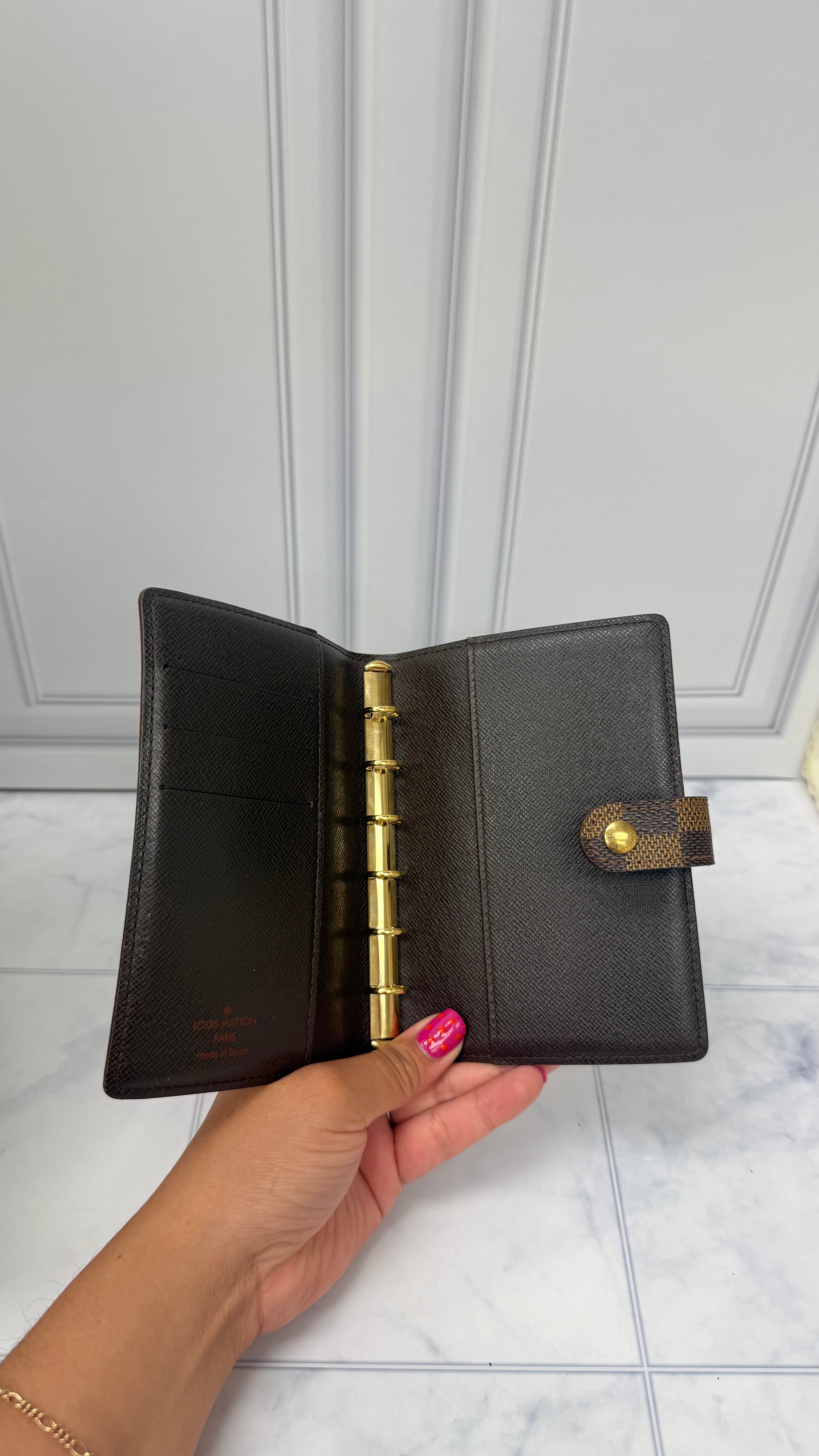 Louis Vuitton Damier Ebene Passport Agenda Cover PM