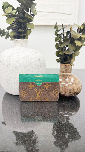 Louis Vuitton Green Monogram Osaka Commemorative Card Holder