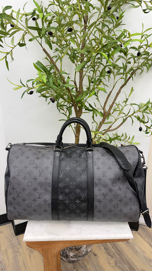 Louis Vuitton Reverse Monogram Eclipse Keepall Bandouliere 50