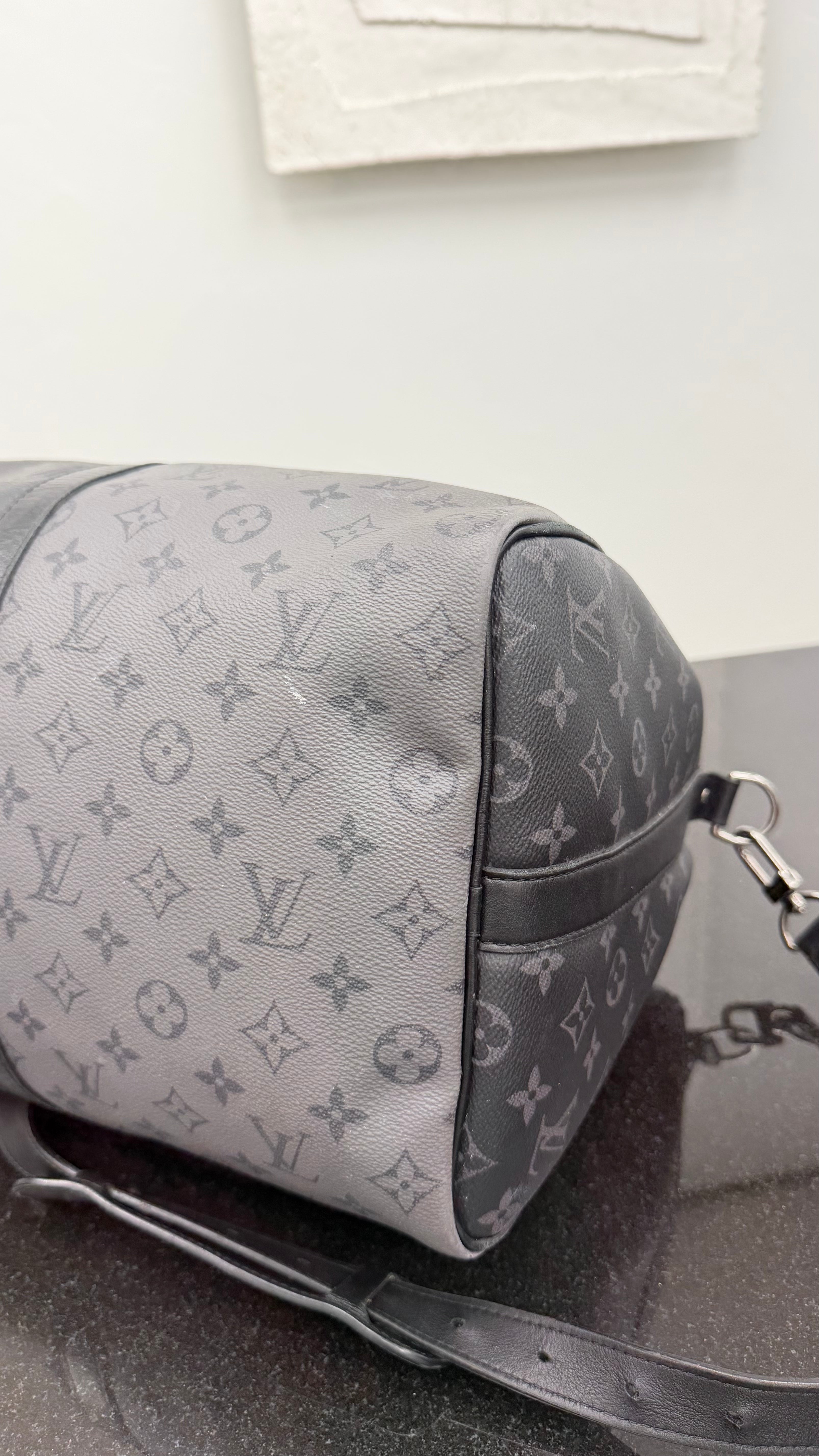Louis Vuitton Reverse Monogram Eclipse Keepall Bandouliere 50