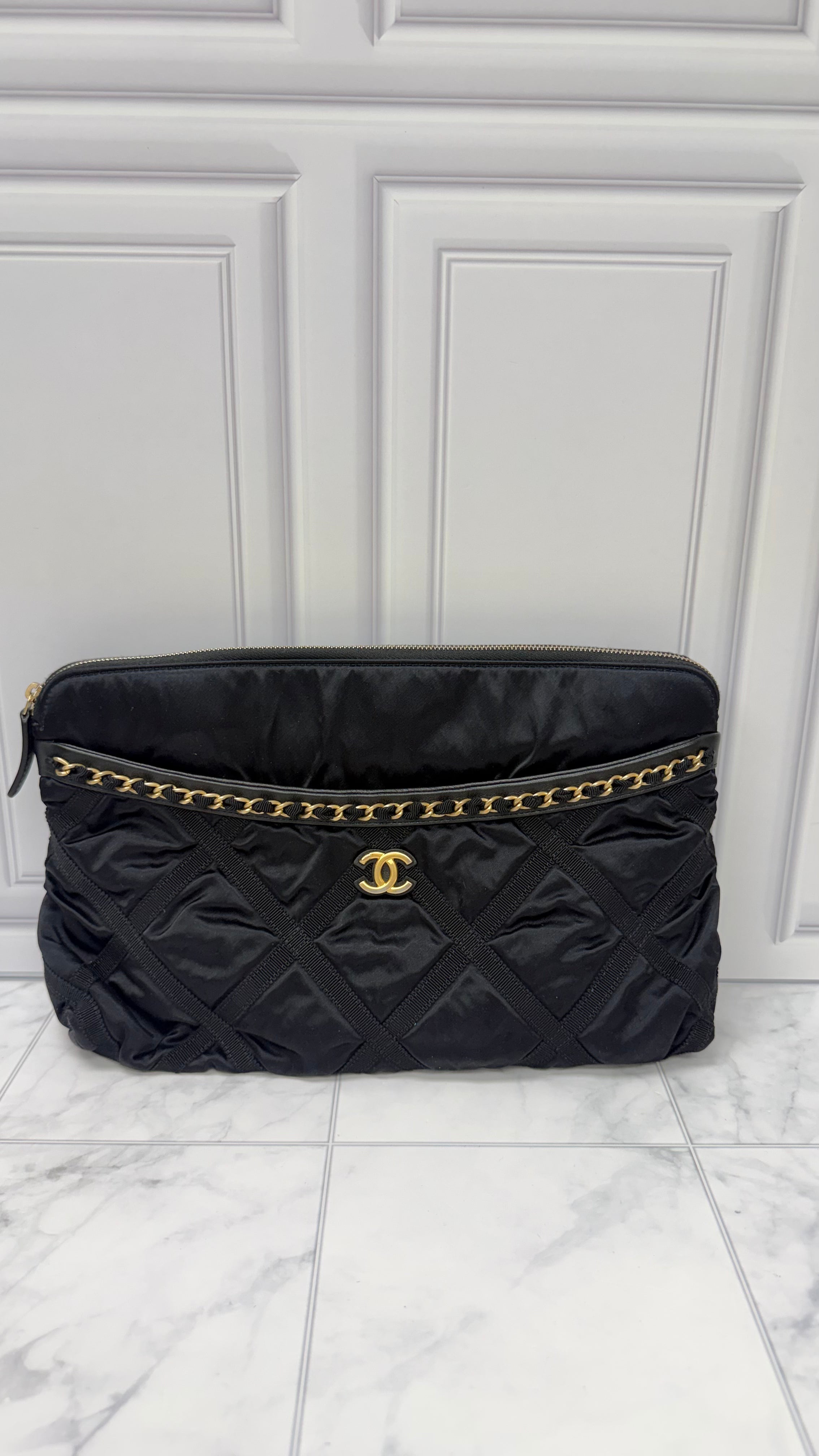 Chanel Black Nylon Lifestyle Foldable Tote Bag