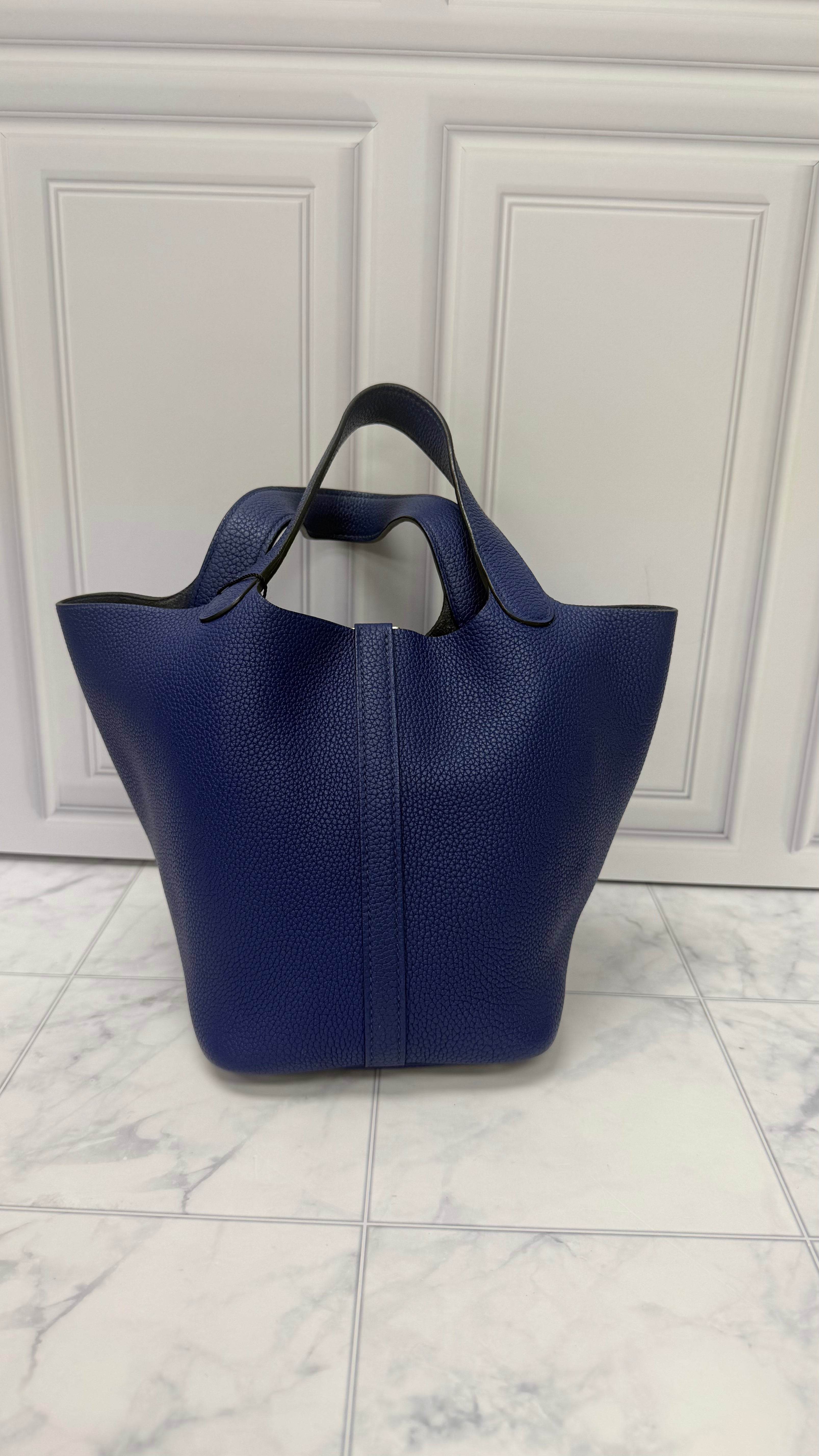 Hermes Picotin Maurice Clemence Leather Lock Bag PM