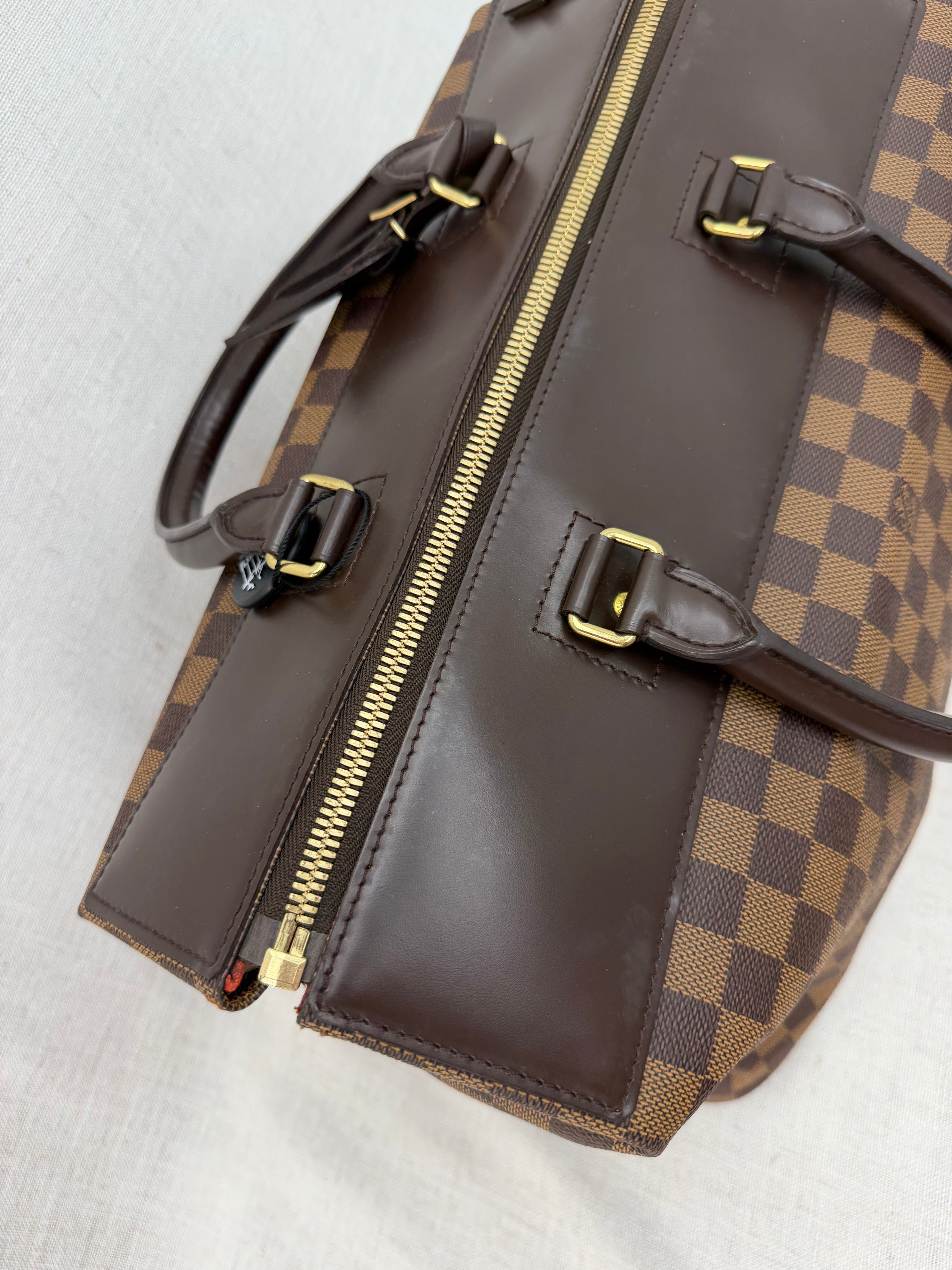 Louis Vuitton Damier Ebene Greenwich PM Travel Bag