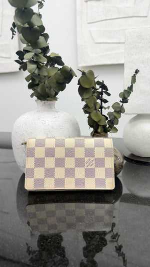 Louis Vuitton Damier Azur Porte Monnaie Billet Tresor Wallet