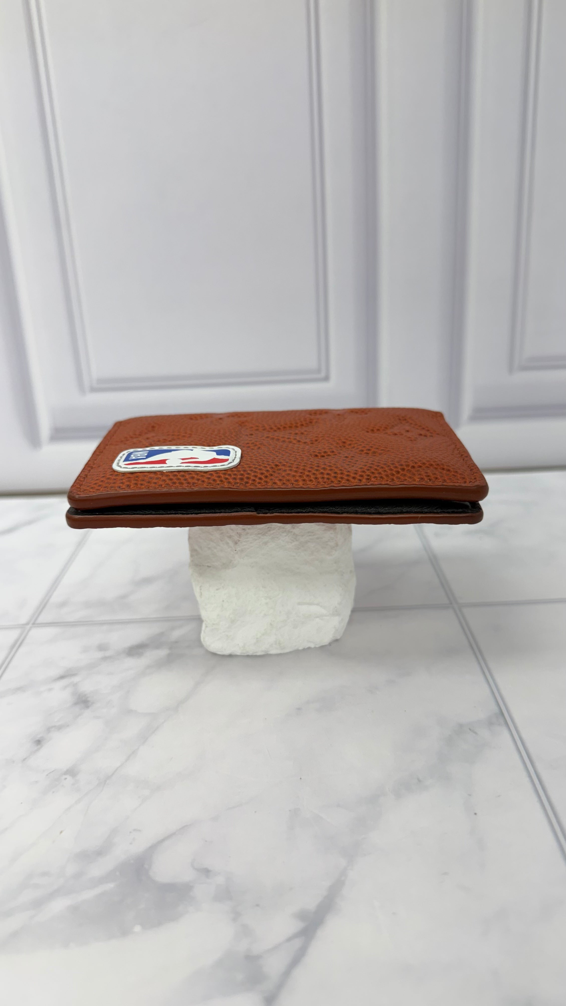 Louis Vuitton x NBA Brown Basketball Leather Pocket Organizer