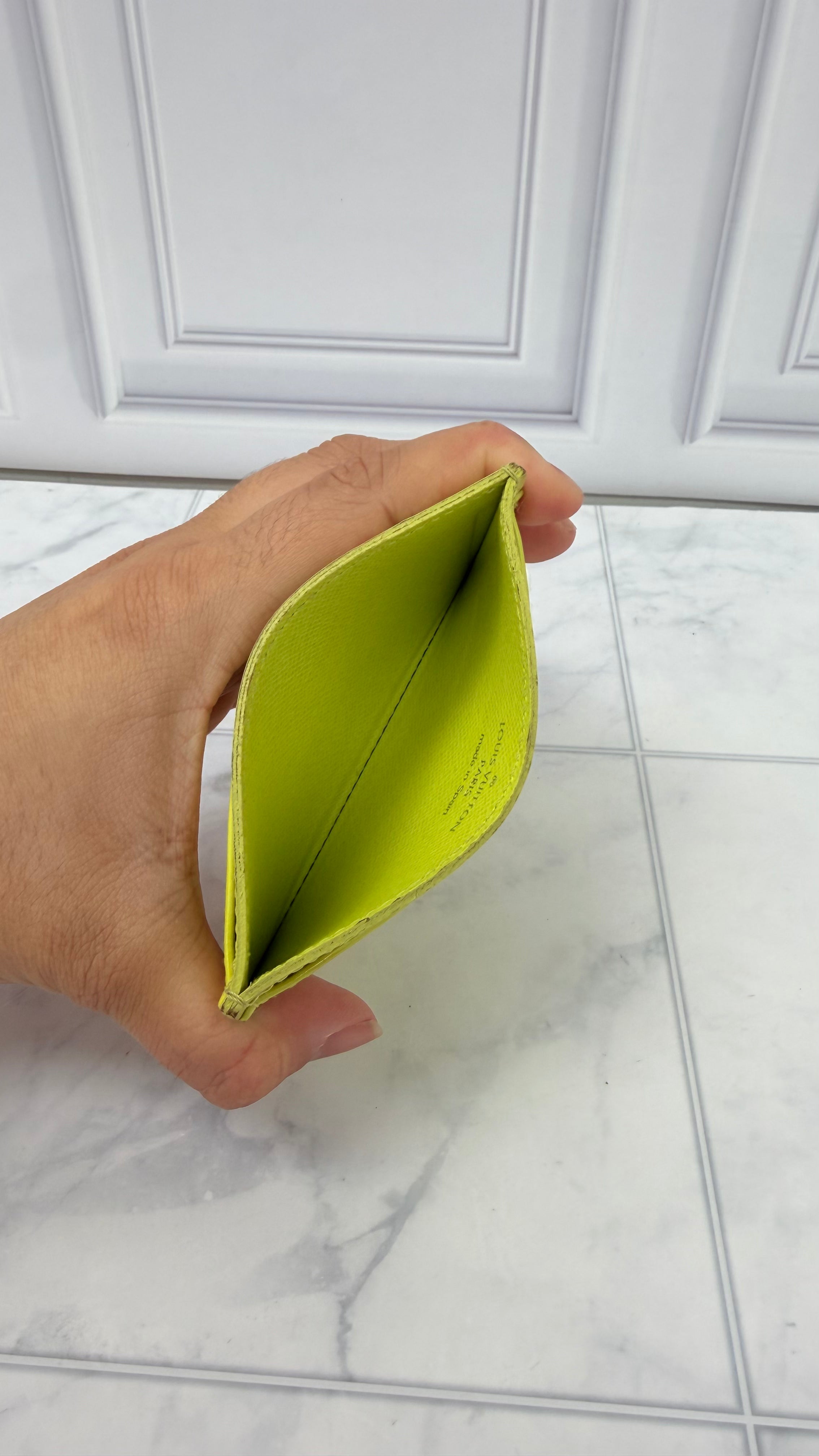 Louis Vuitton Yellow Epi Leather Card Holder