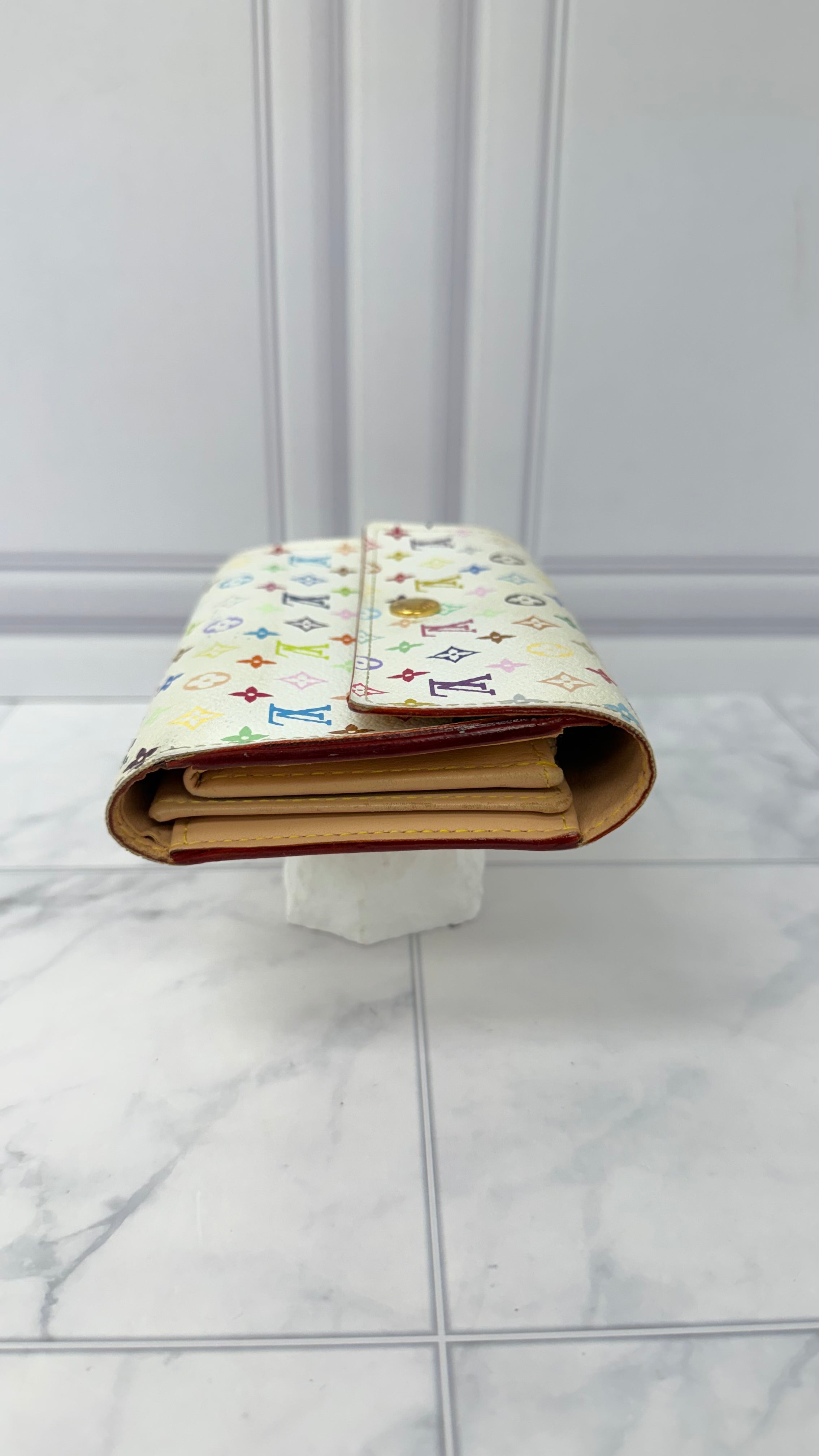 Louis Vuitton White Multicolor Monogram Alexandra Wallet