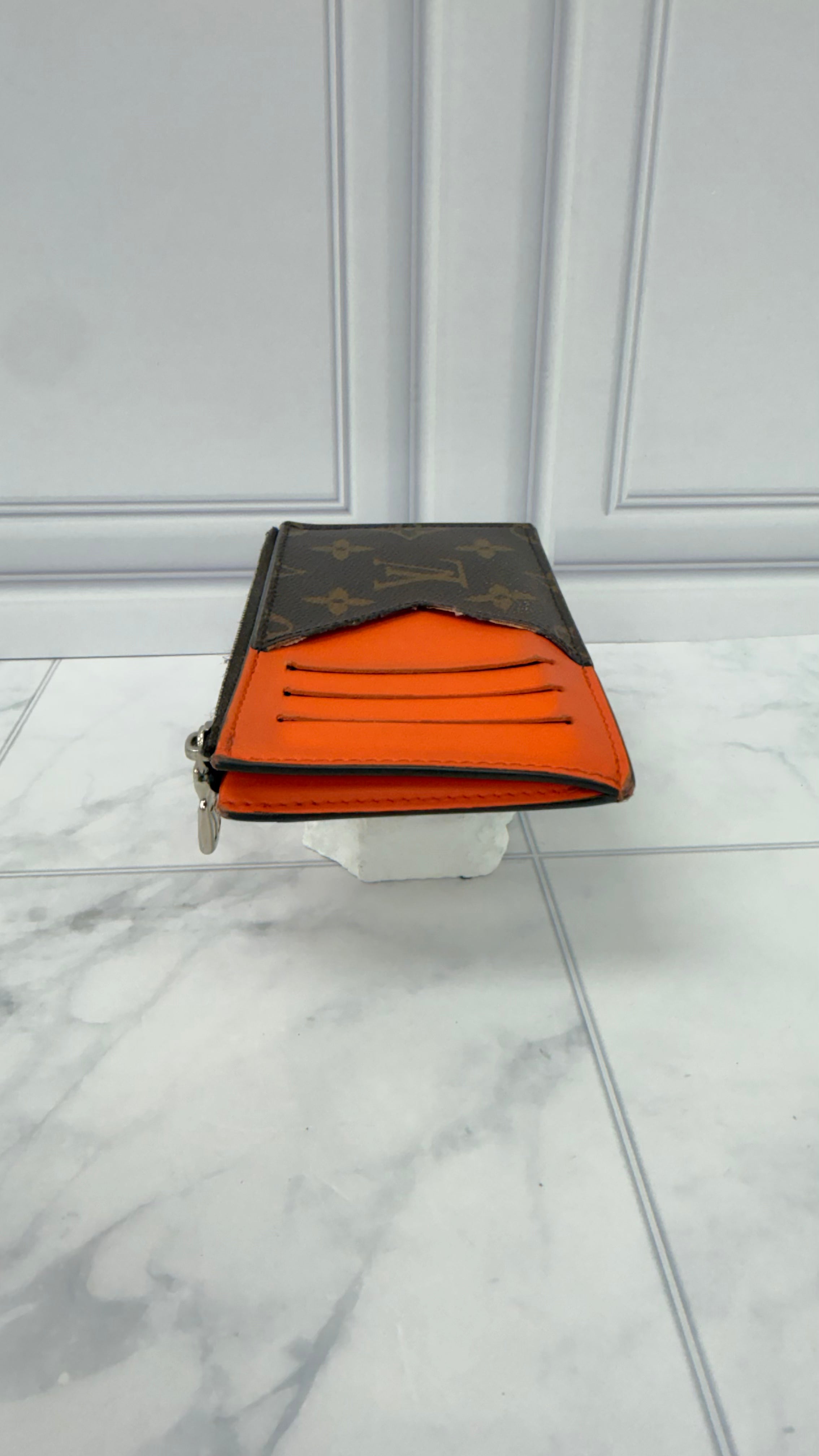 Louis Vuitton Monogram Orange Coin Card Holder