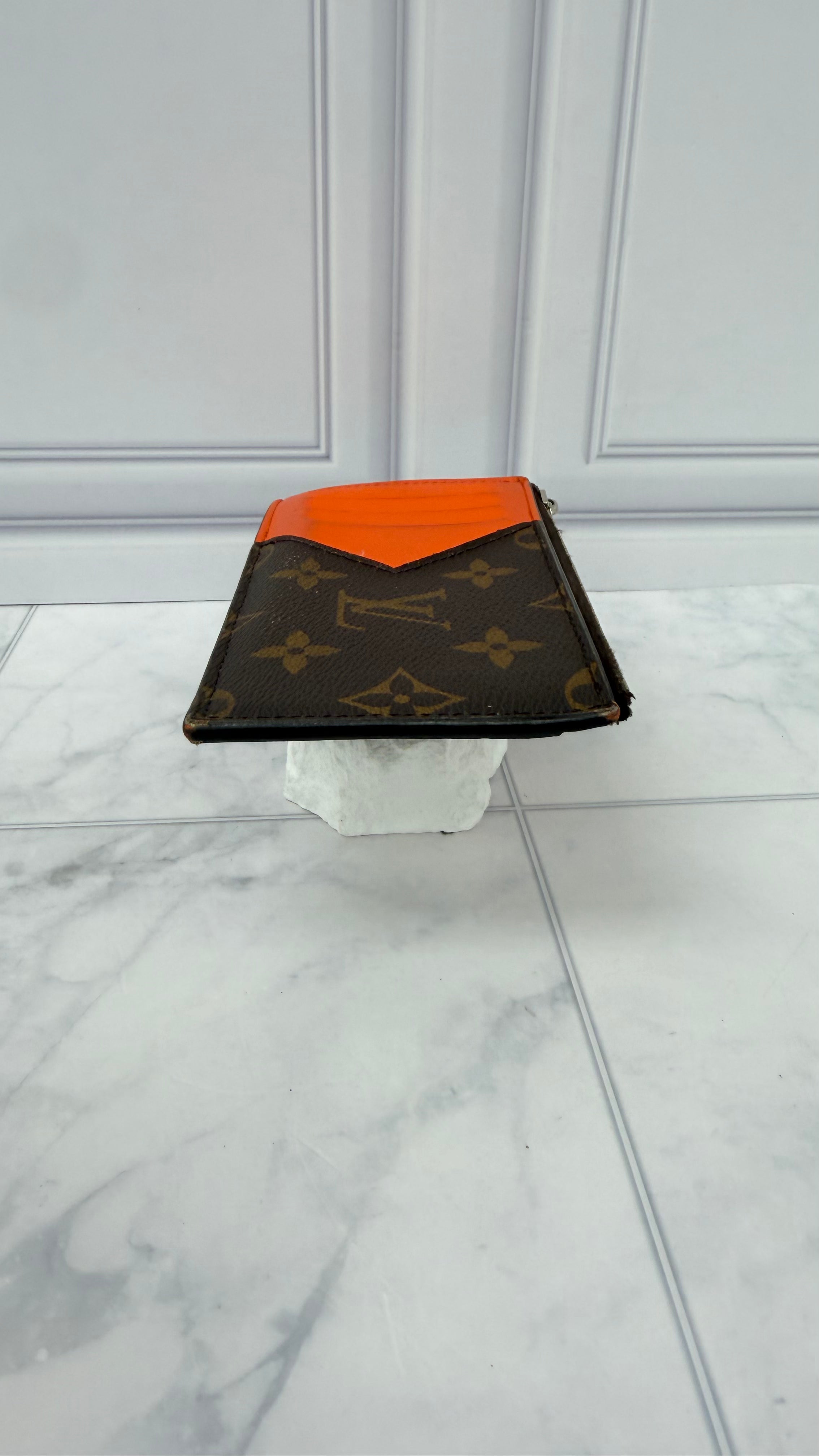Louis Vuitton Monogram Orange Coin Card Holder