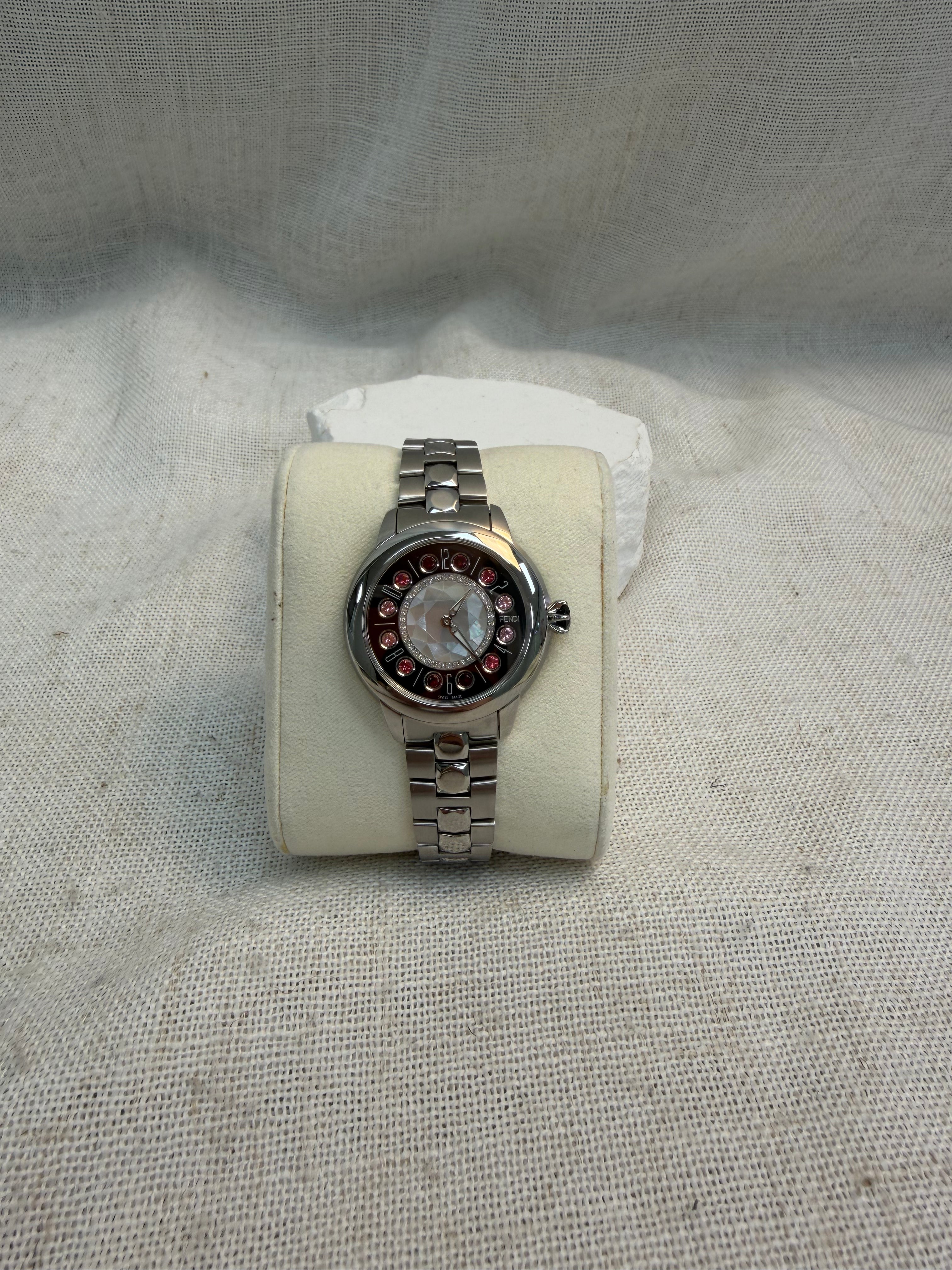 Fendi Silver Tone Ishine 38MM Watch