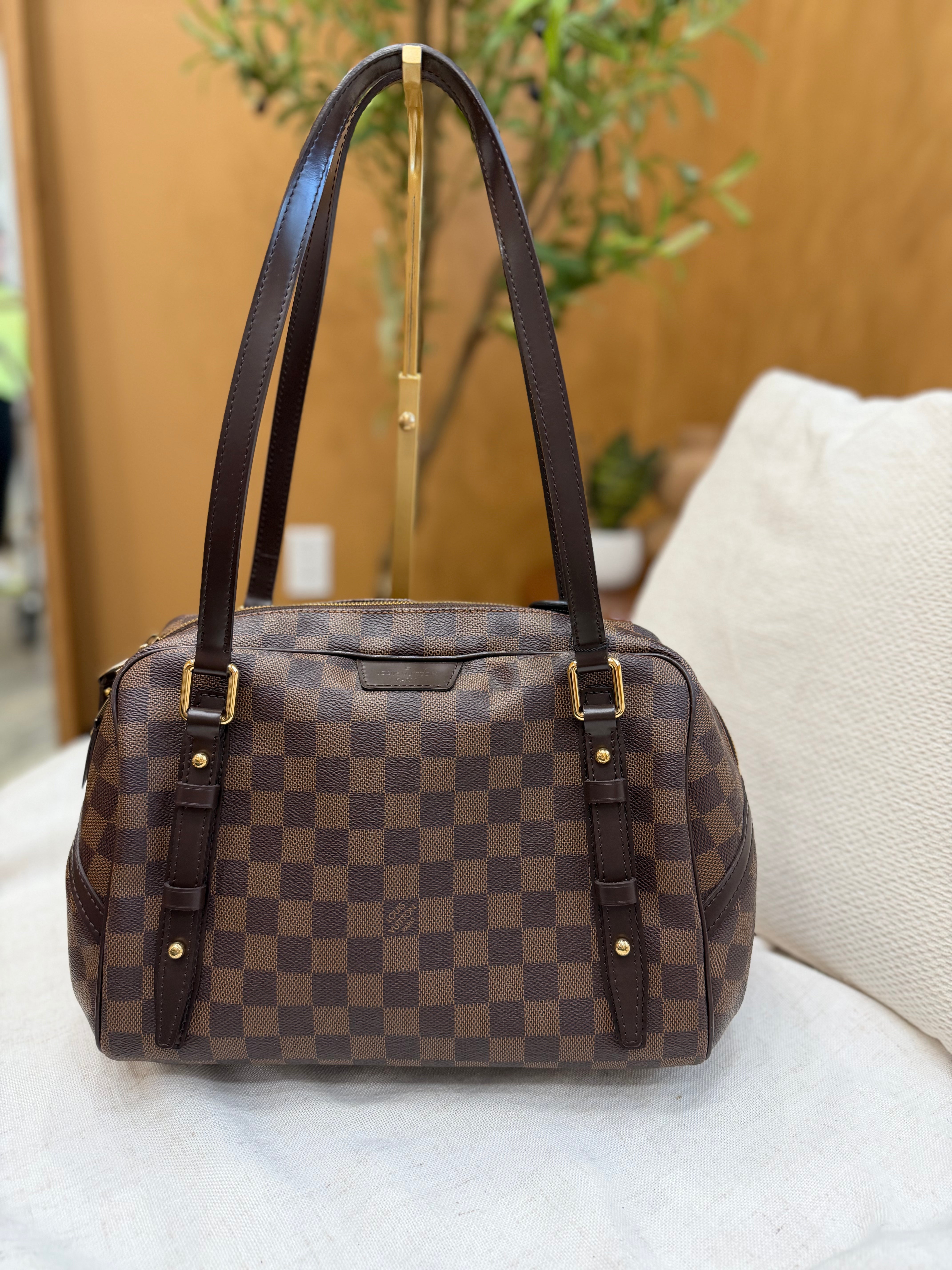 *DONS PRE-DROP*  Louis Vuitton Damier Ebene Rivington GM Shoulder Bag