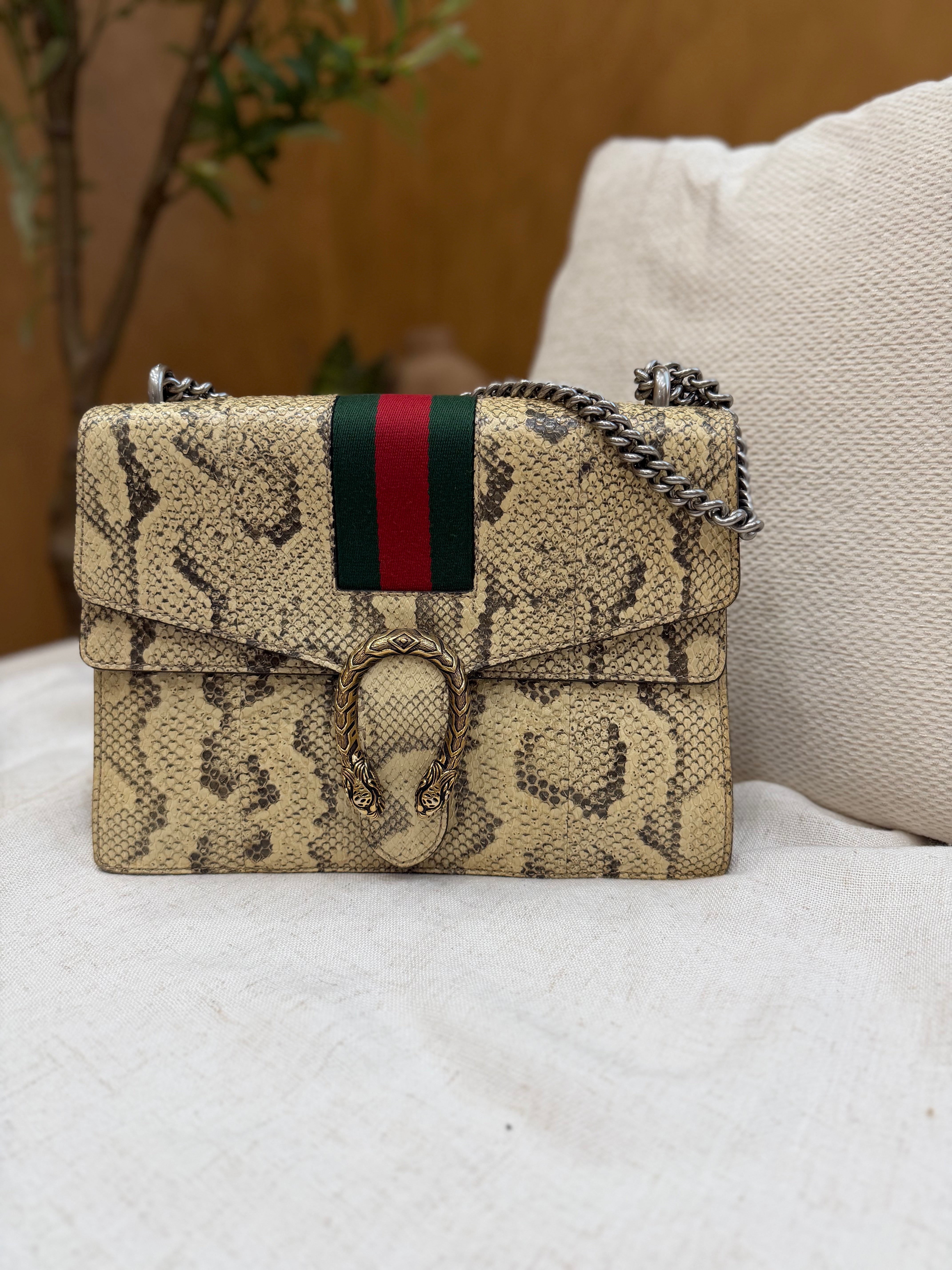 *DONS PRE-DROP*  Gucci Python Medium Dionysus Bag
