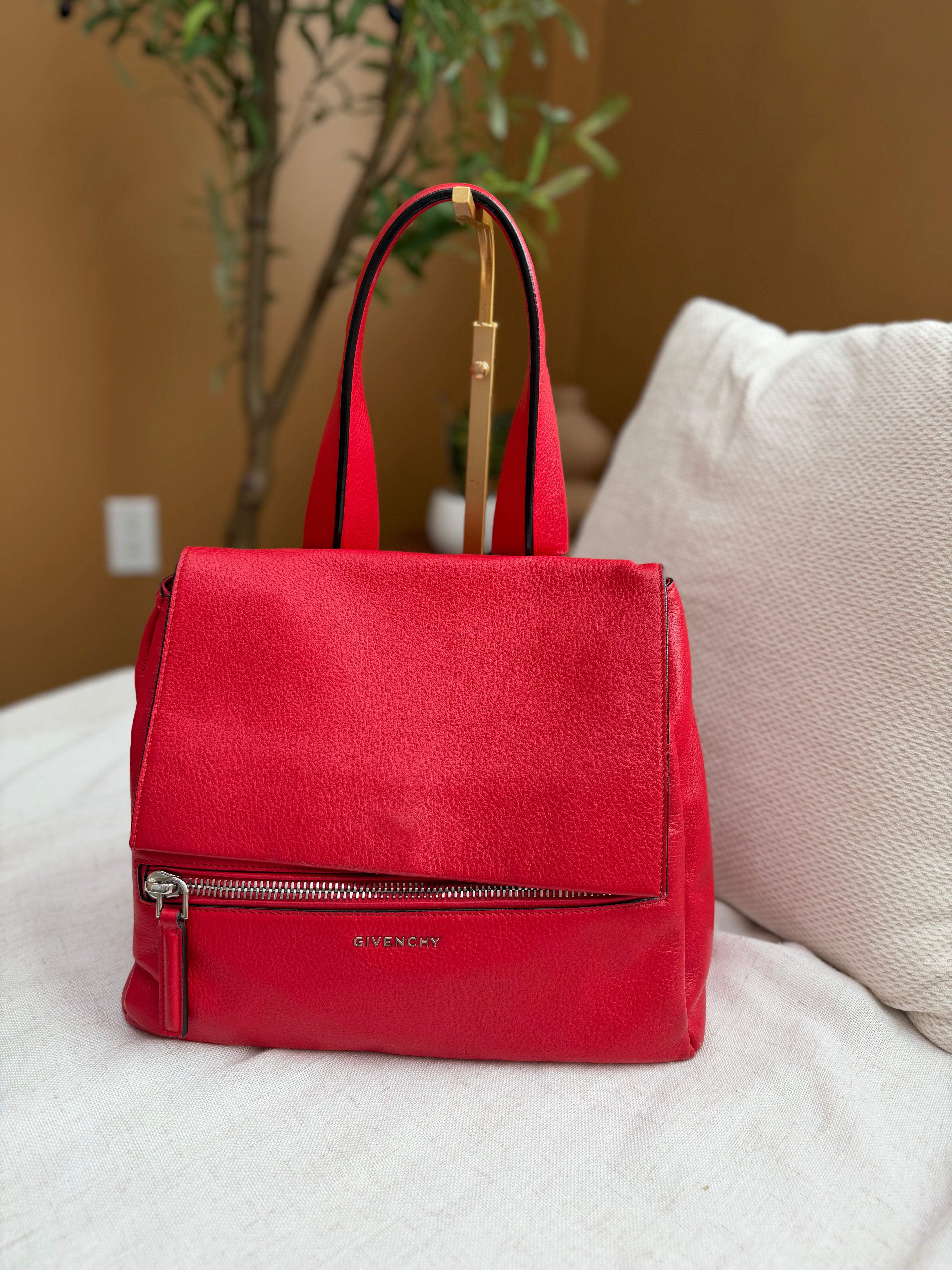 *DONS PRE-DROP*  Givenchy Red Leather Two Way Bag