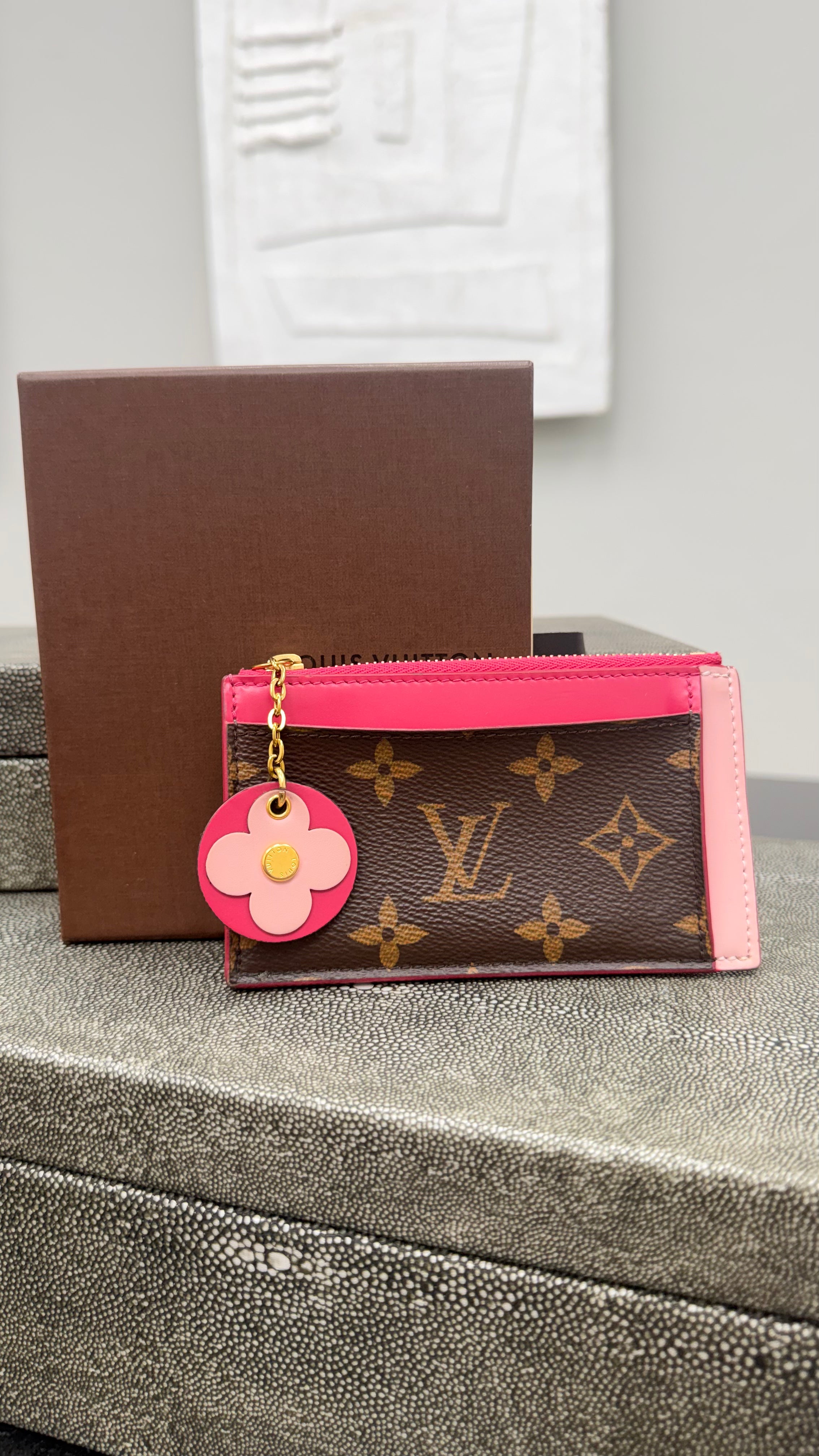 Louis Vuitton Monogram Pink Zippy Card Holder