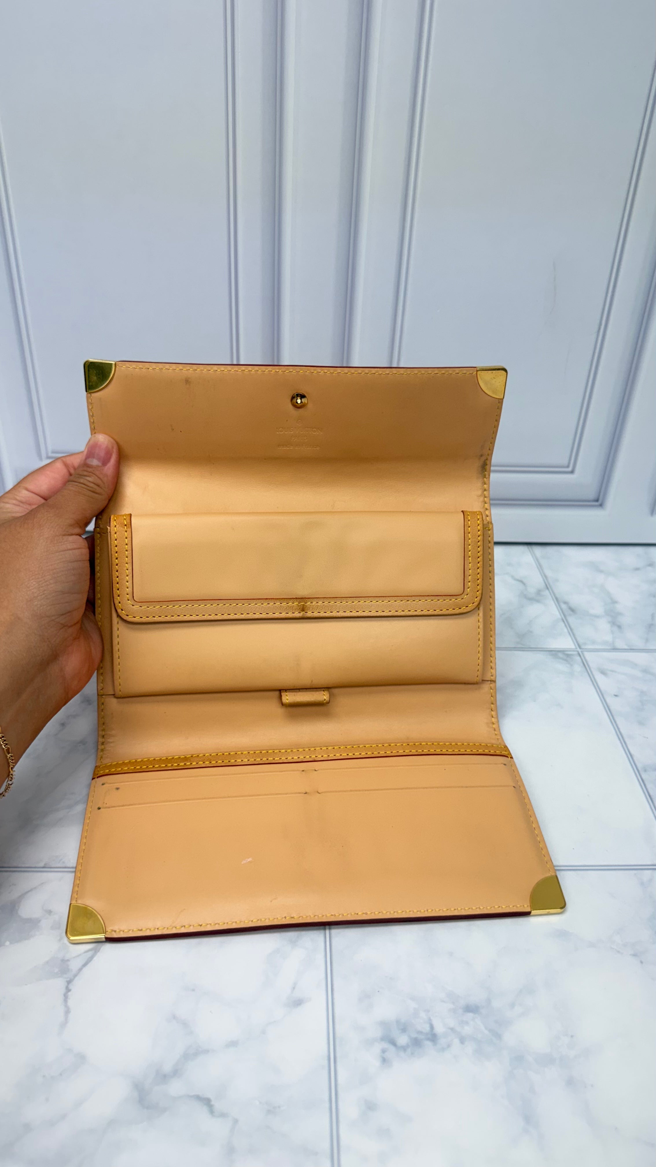 Louis Vuitton White Multicolor Monogram International Wallet