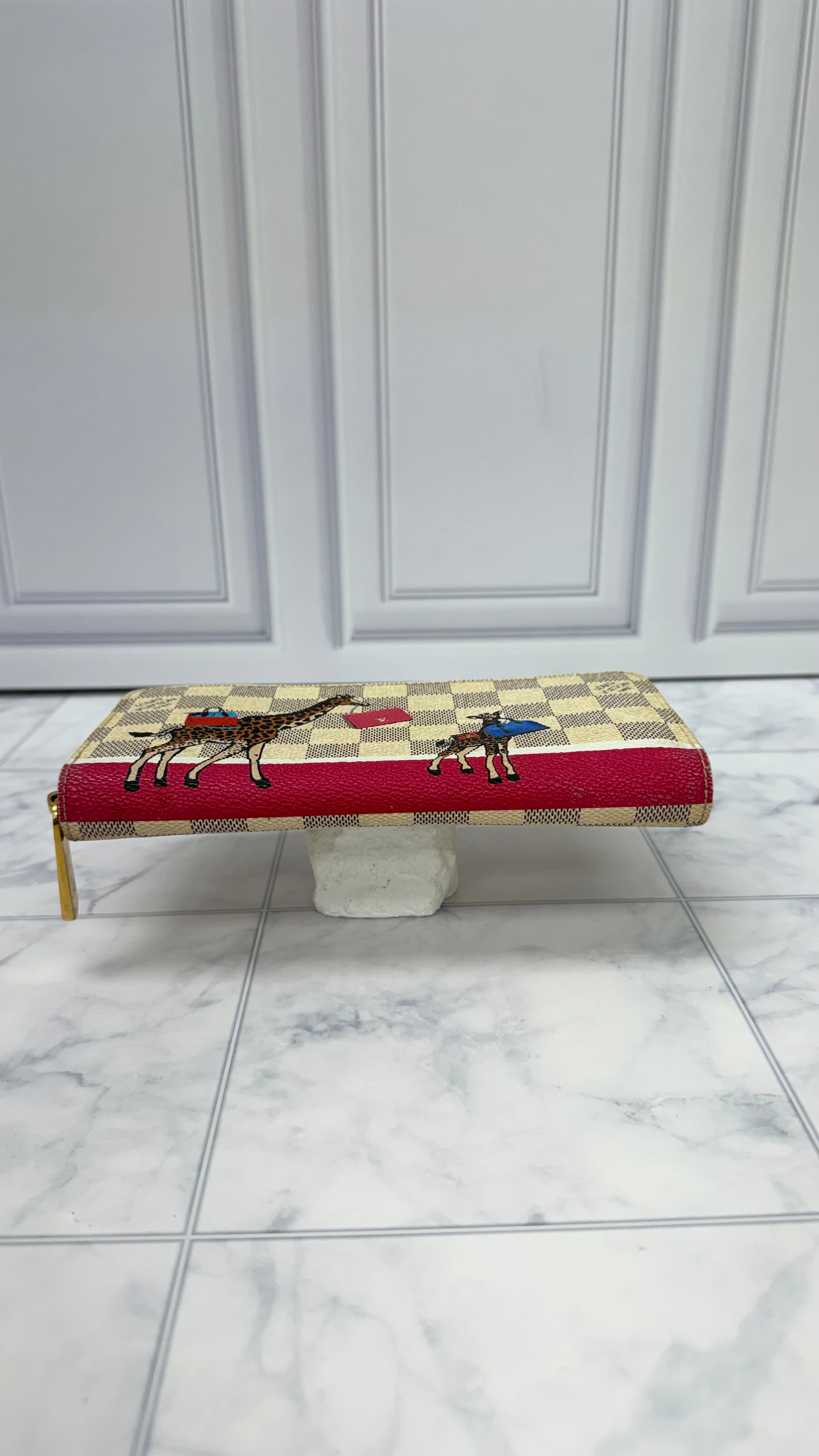 Louis Vuitton Damier Azur Christmas Animation Zippy Wallet