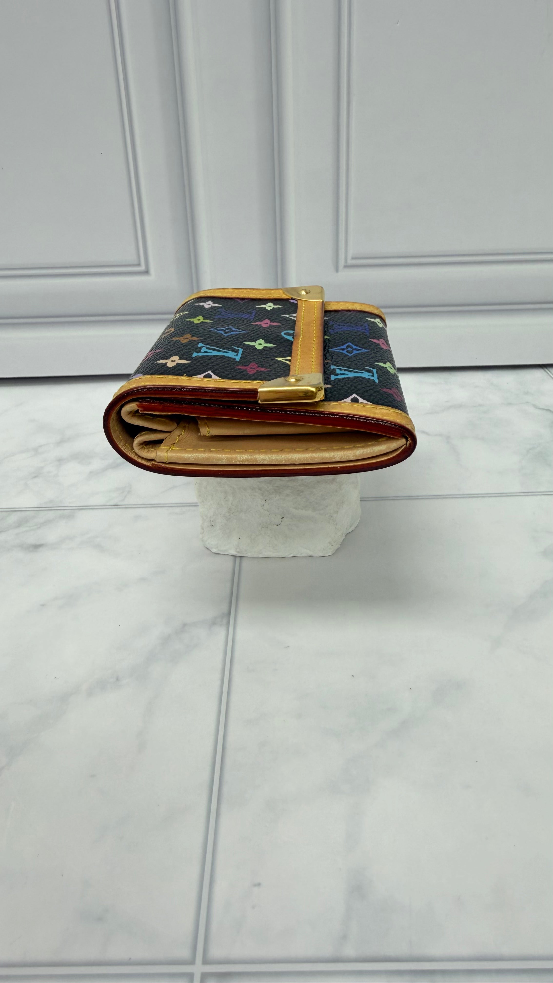 Louis Vuitton Black Multicolor Monogram Coin Purse