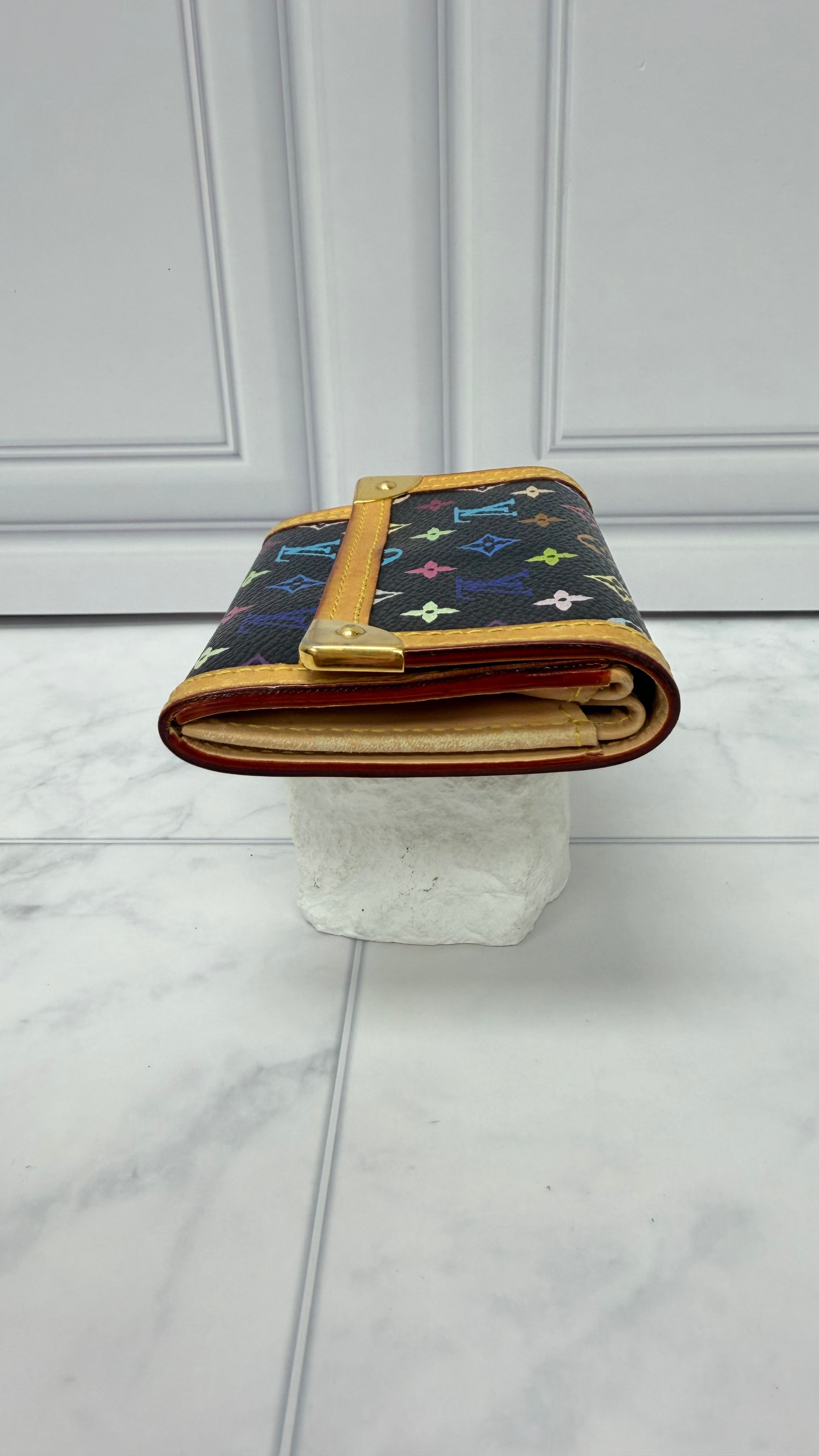 Louis Vuitton Black Multicolor Monogram Coin Purse