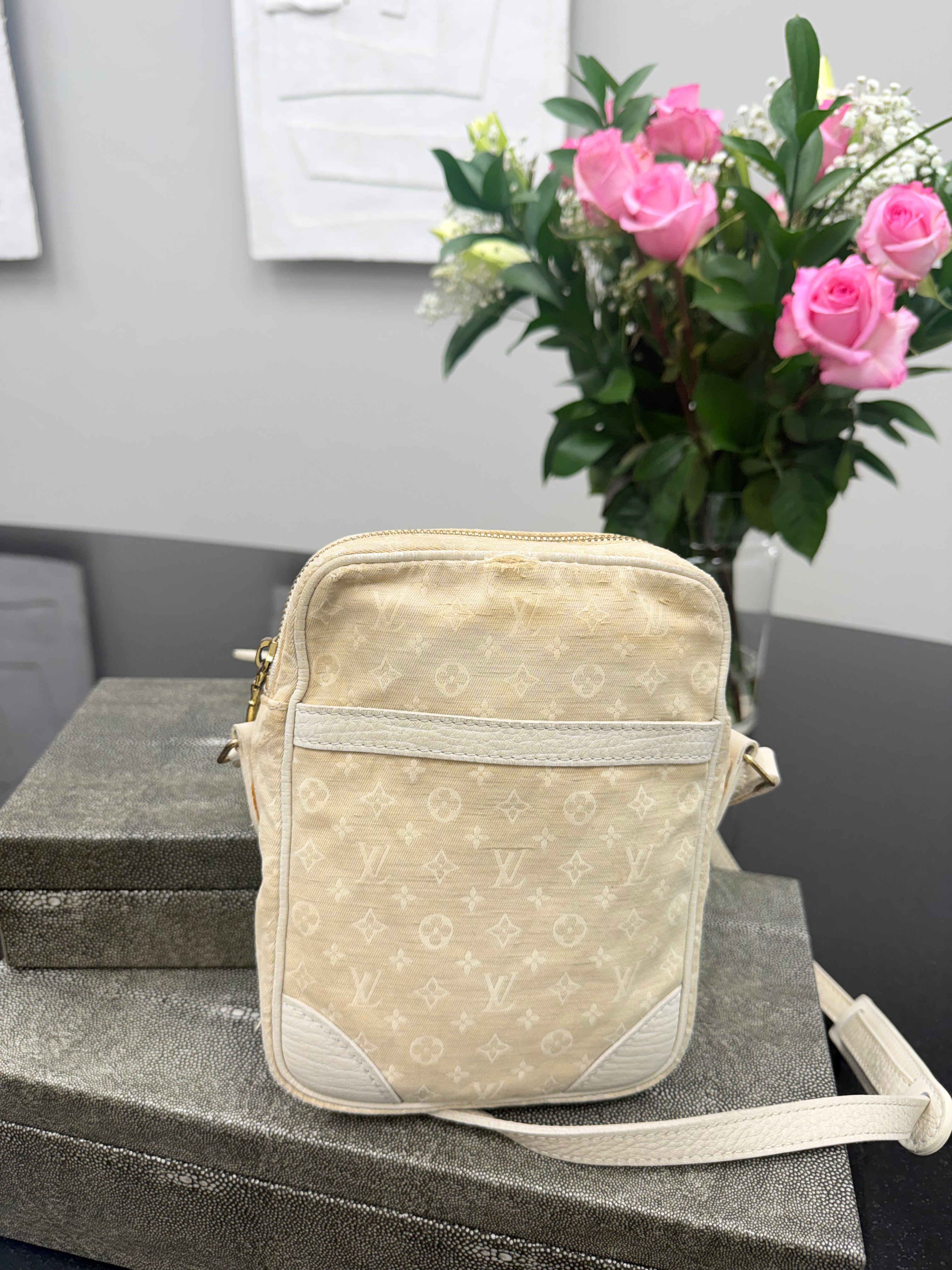 Louis Vuitton White Monogram Danube Crossbody Bag