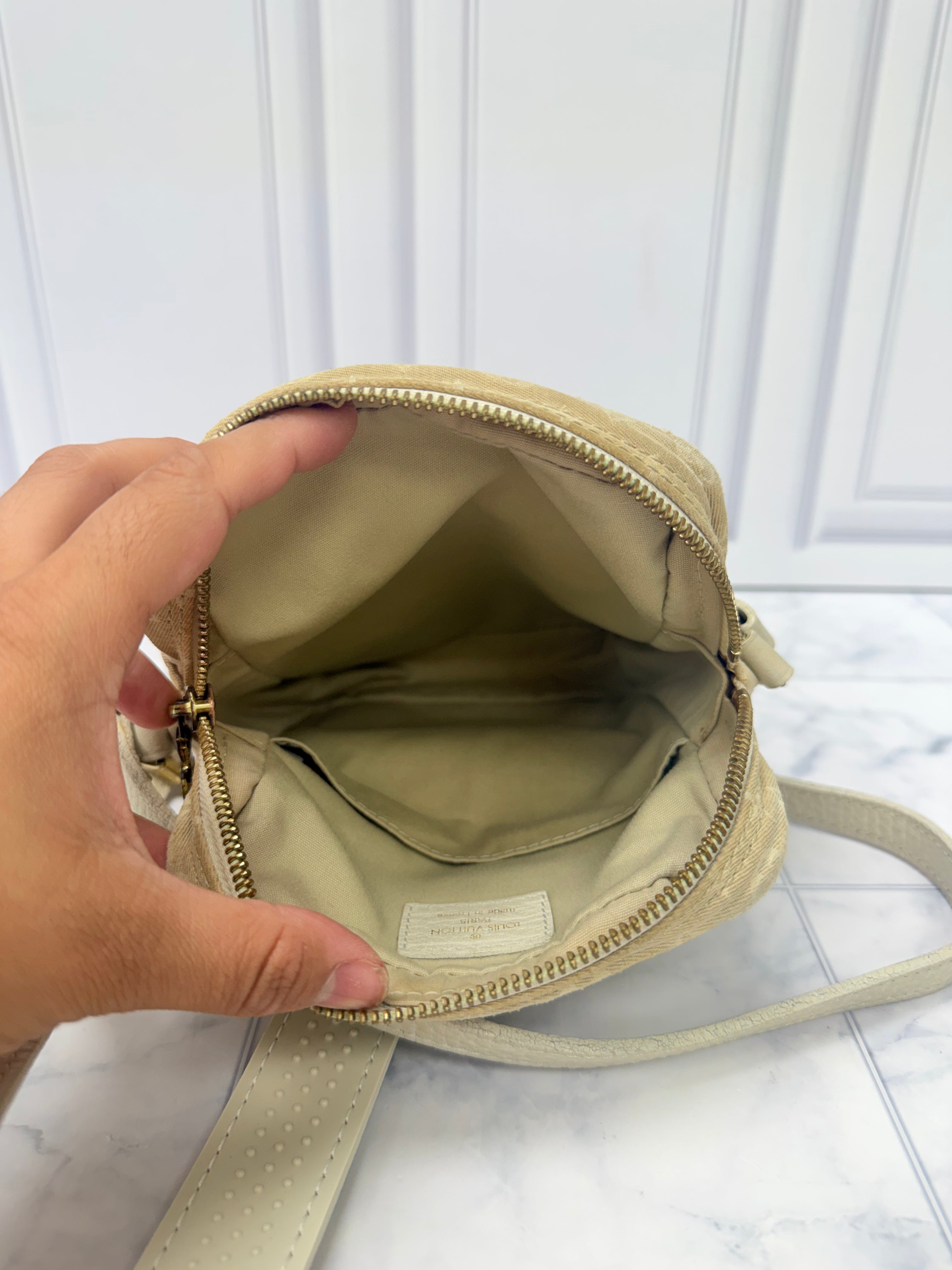 Louis Vuitton White Monogram Danube Crossbody Bag