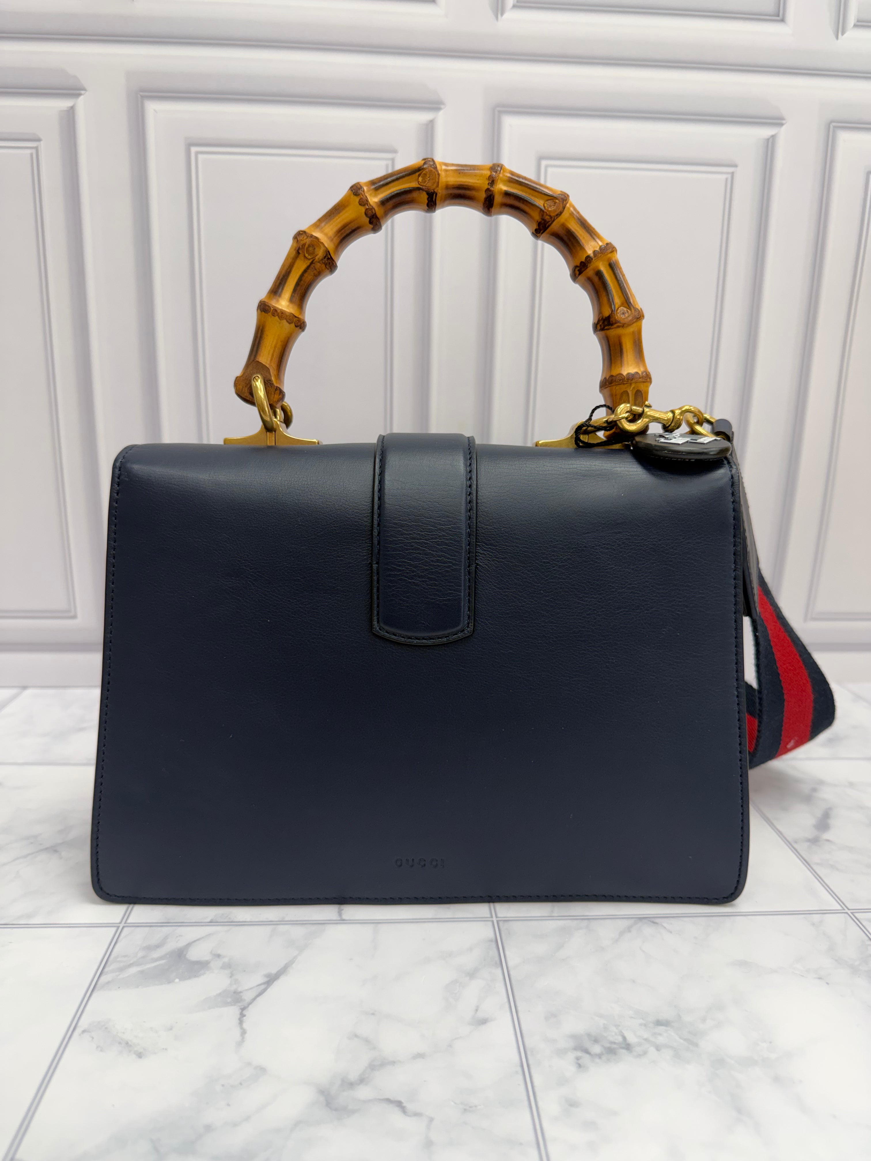 *DONS DROP* Gucci Blue, Green, & Red Leather Medium Dionysus Bamboo Top Handle Bag
