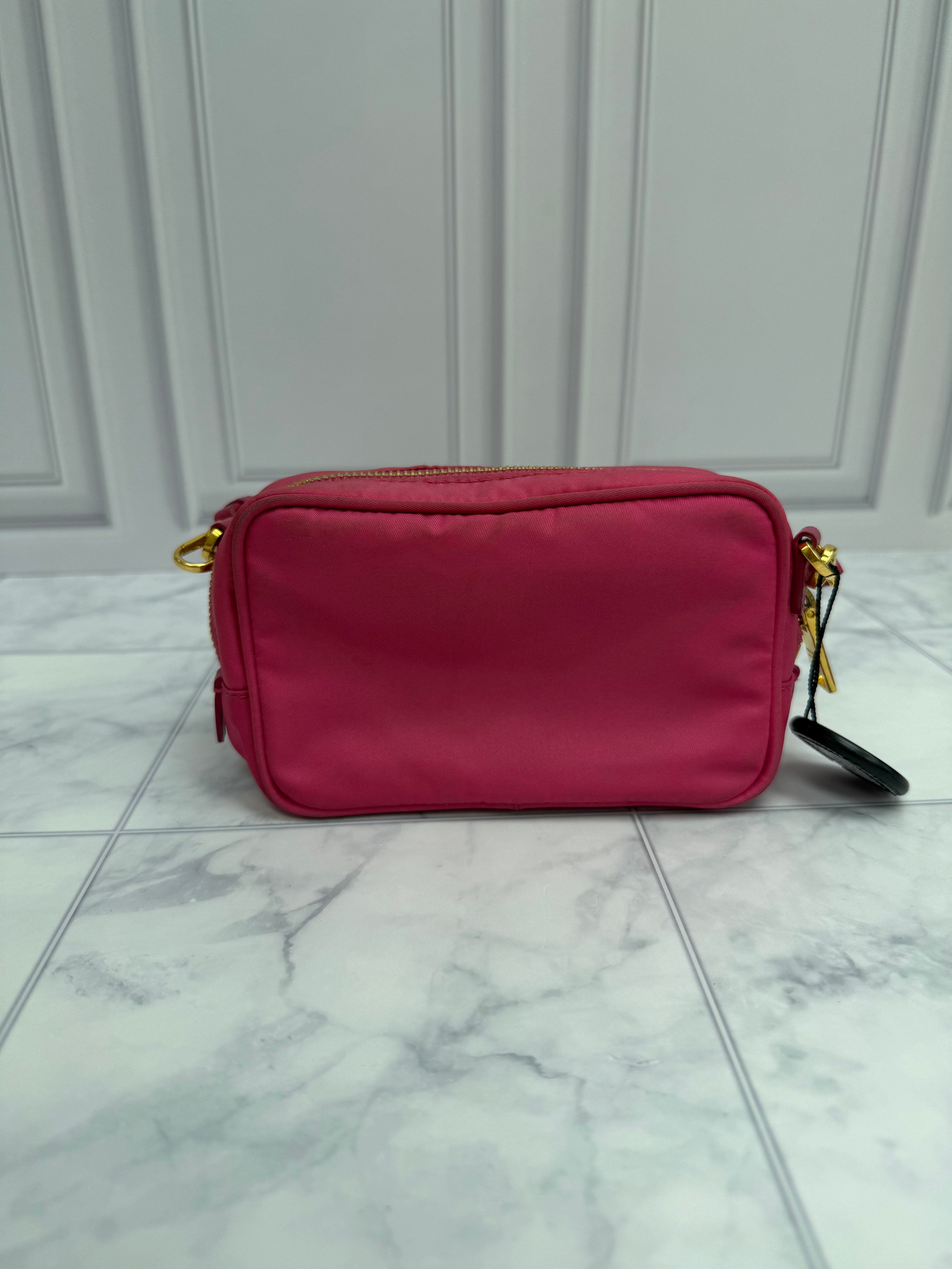 *DONS DROP* Prada Pink Nylon Bow Small Crossbody Bag