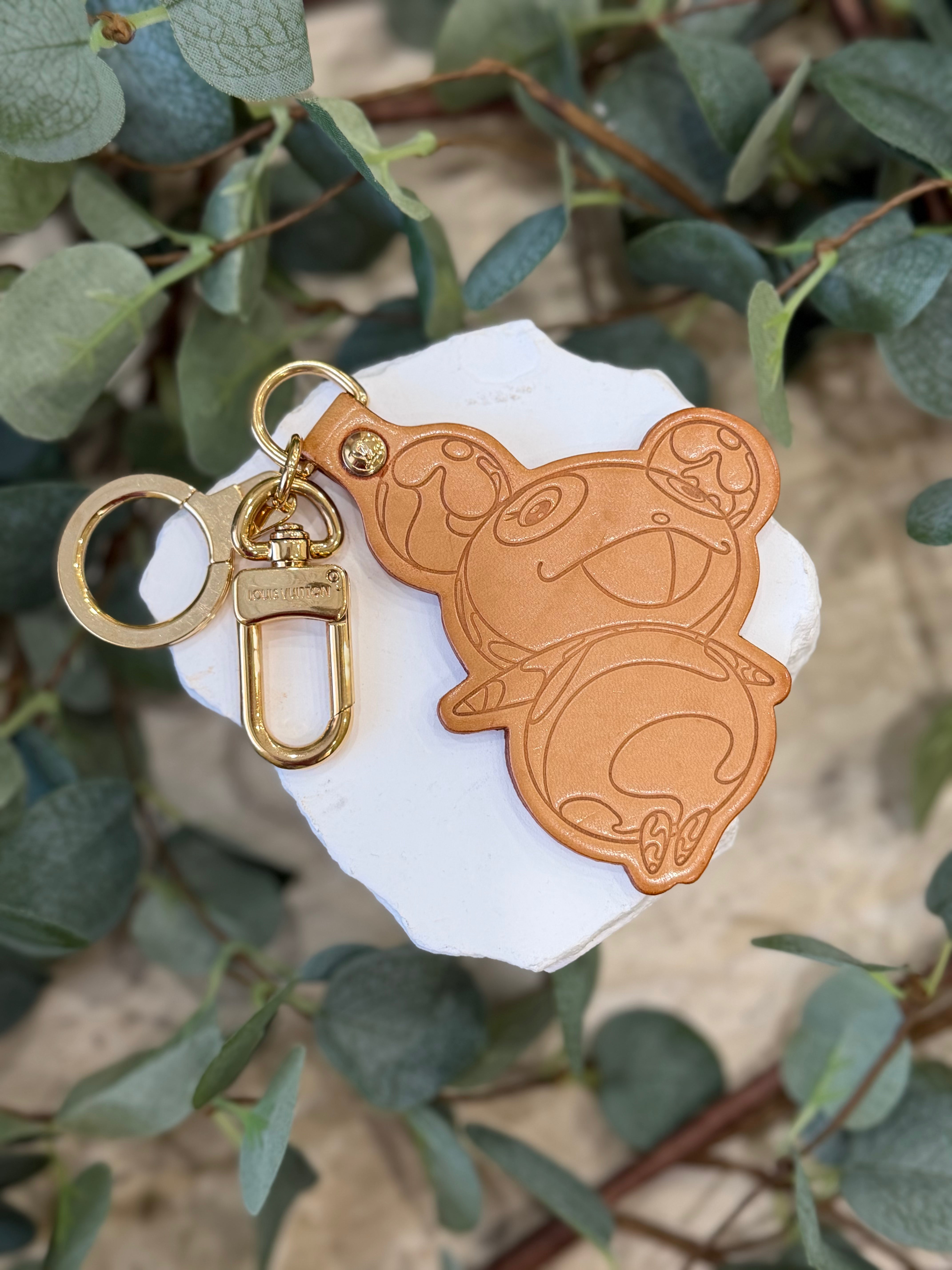 Louis Vuitton x Murakami Vachetta Leather Panda Bag Charm