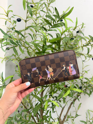 Louis Vuitton Damier Ebene Illustre Zippy Wallet