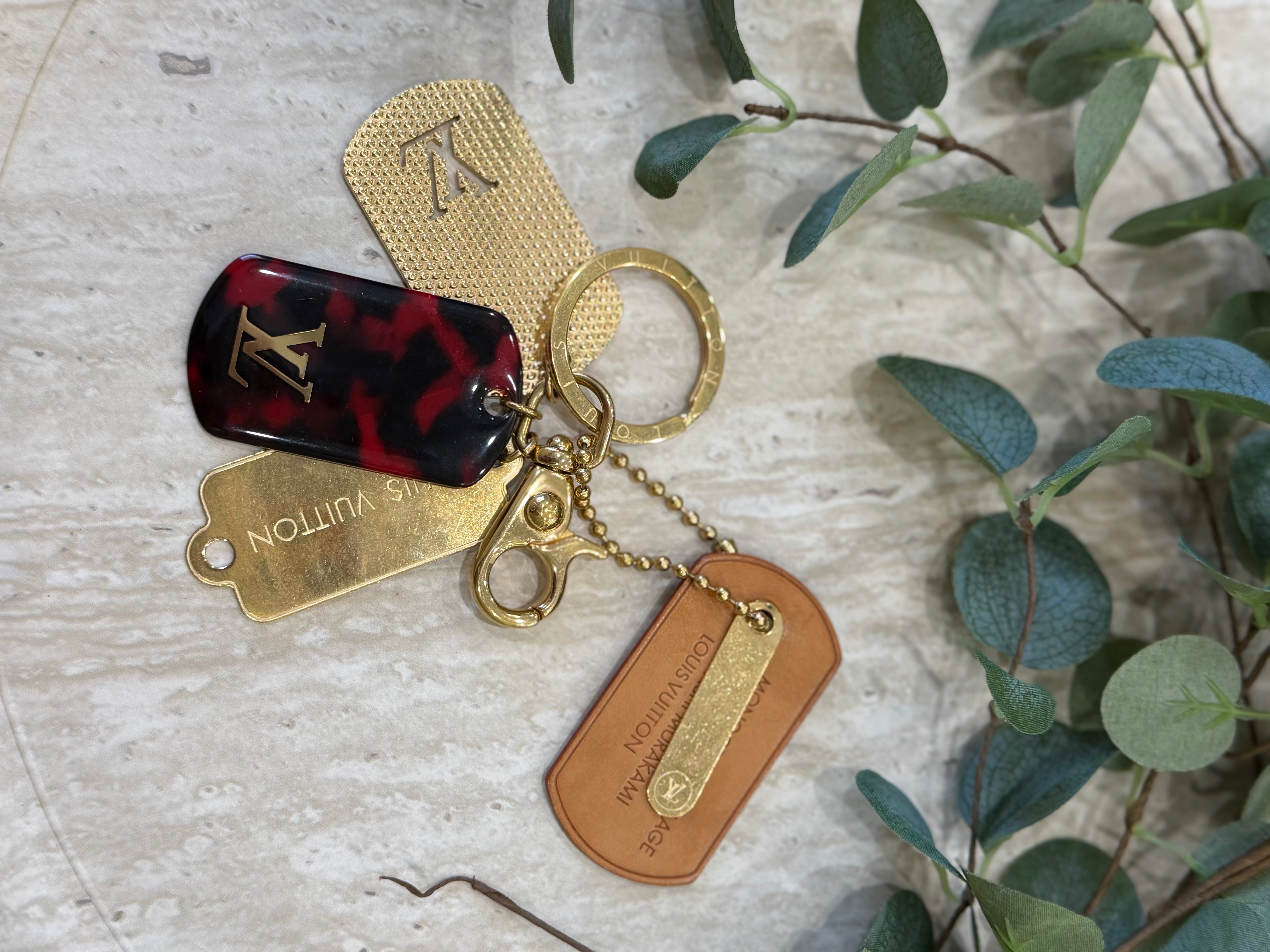 Louis Vuitton x Murakami Monogramouflage Dog Tags Bag Charm