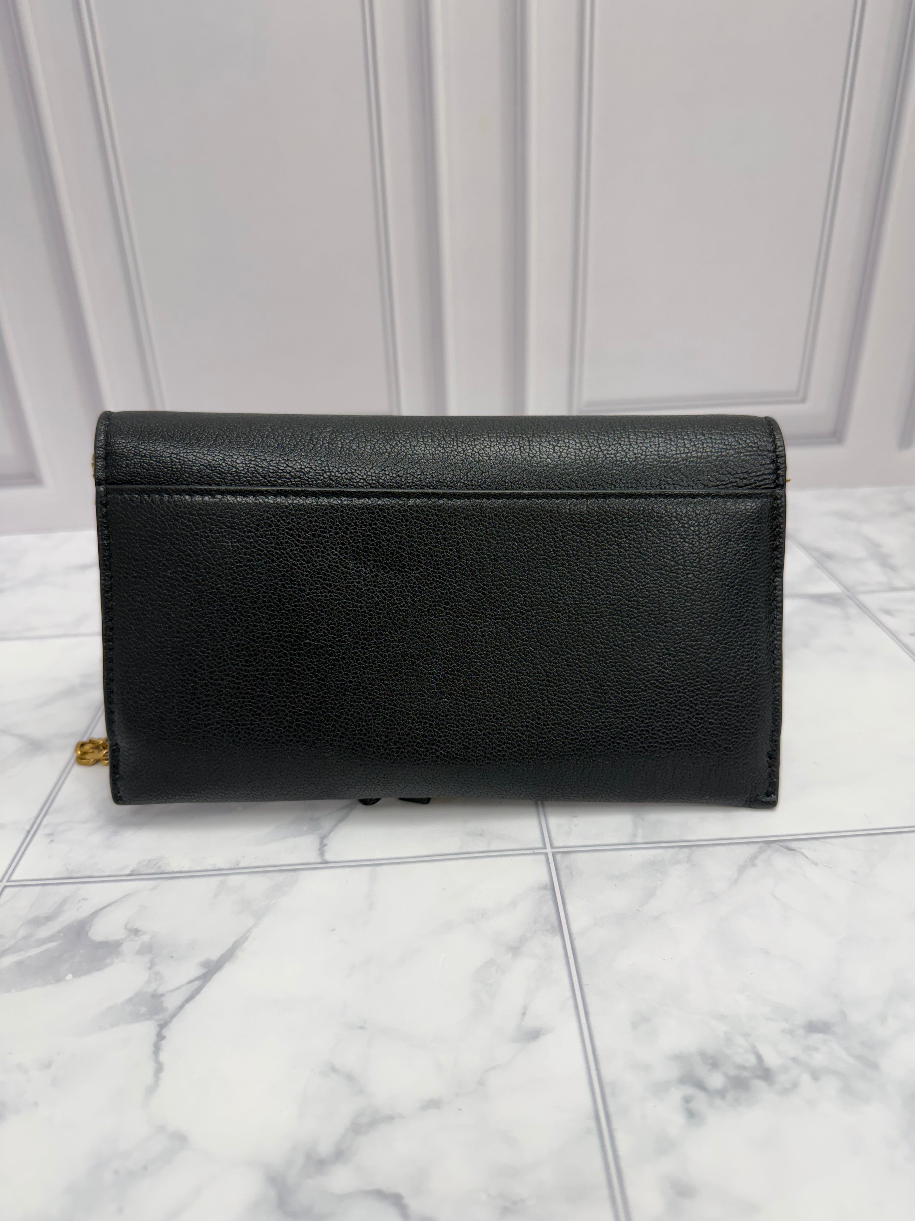 *DONS DROP* Christian Dior Black Leather Wallet on a Chain