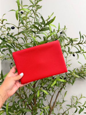 BRAND NEW - Hermes Red Epsom Leather Pouch