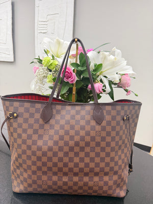 Louis Vuitton Damier Ebene Neverfull GM Tote Bag