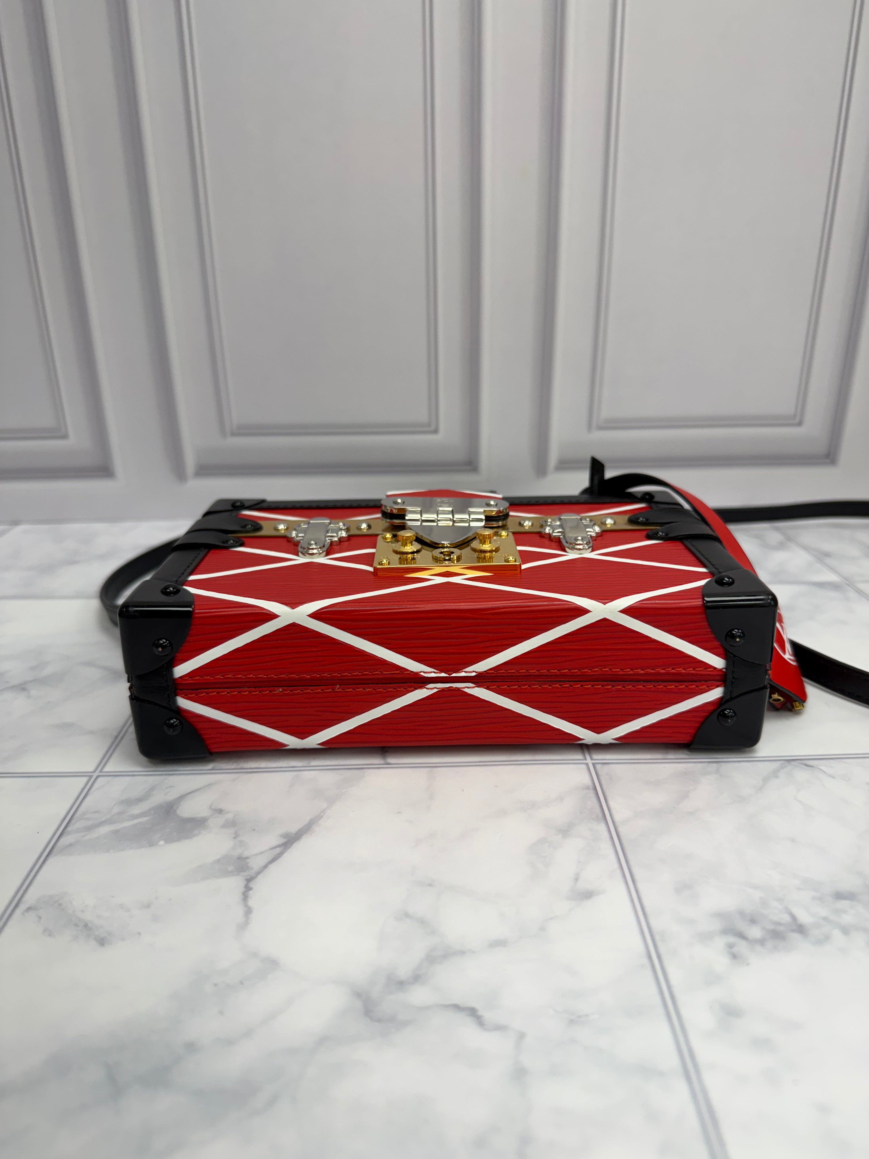 *DONS DROP* Louis Vuitton Red Epi Petite Malle Crossbody